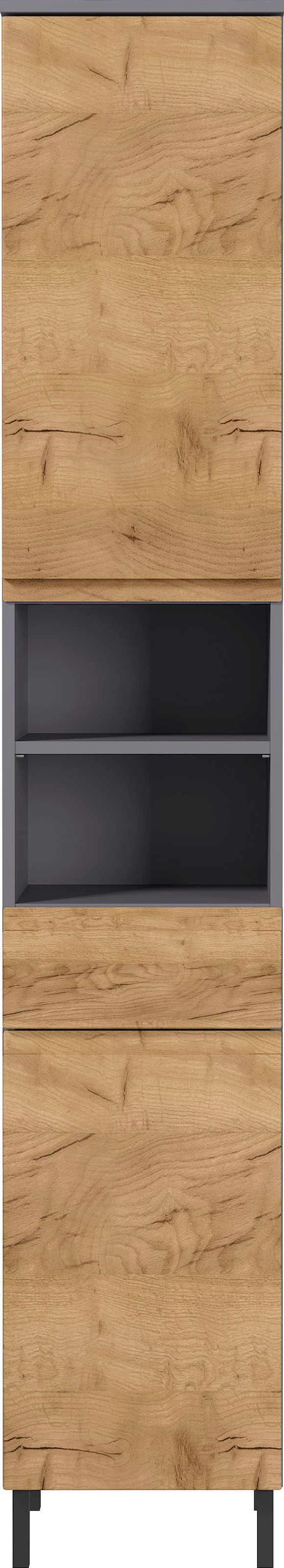 GERMANIA Hochschrank »Scantic«, Breite 34 cm, Badezimmerschrank, 2 Türen, 1  Schubkasten, 2 Fächer bei ♕