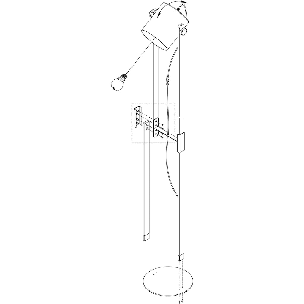 EGLO Stehlampe »HORNWOOD«, 1 flammig-flammig