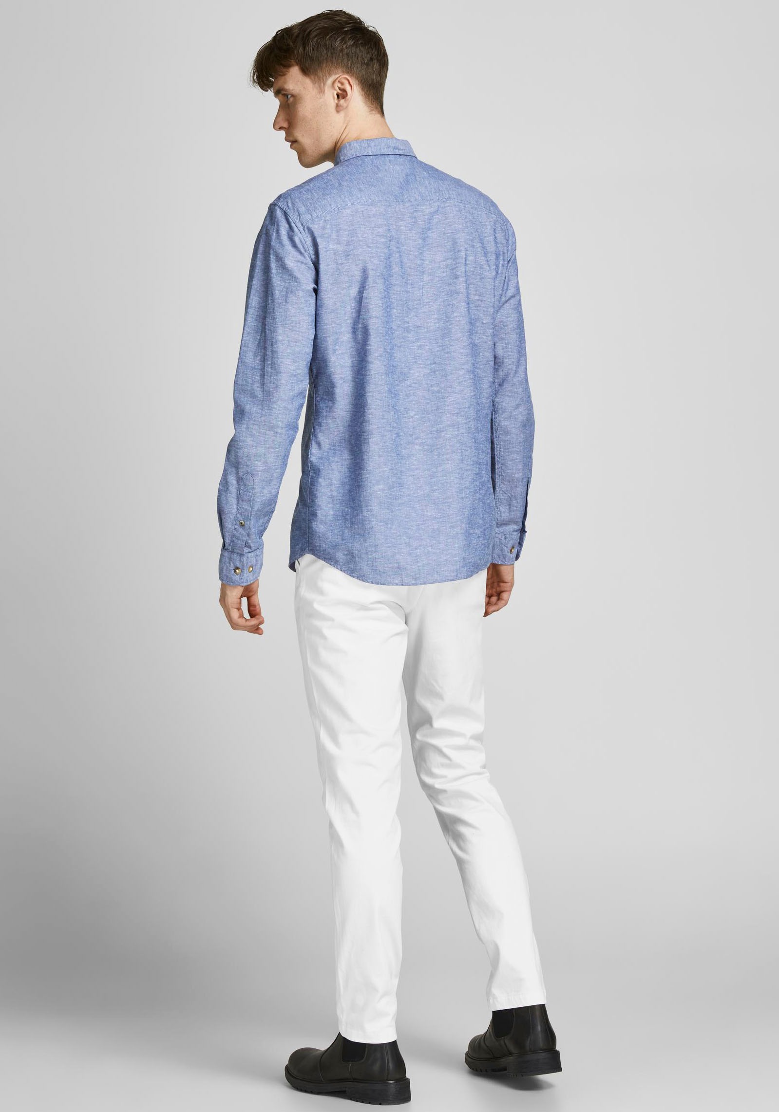 Jack & Jones Chinos »JPSTMARCO mit Stretchkomfort und schmalem Bein«, mit Reißverschluss
