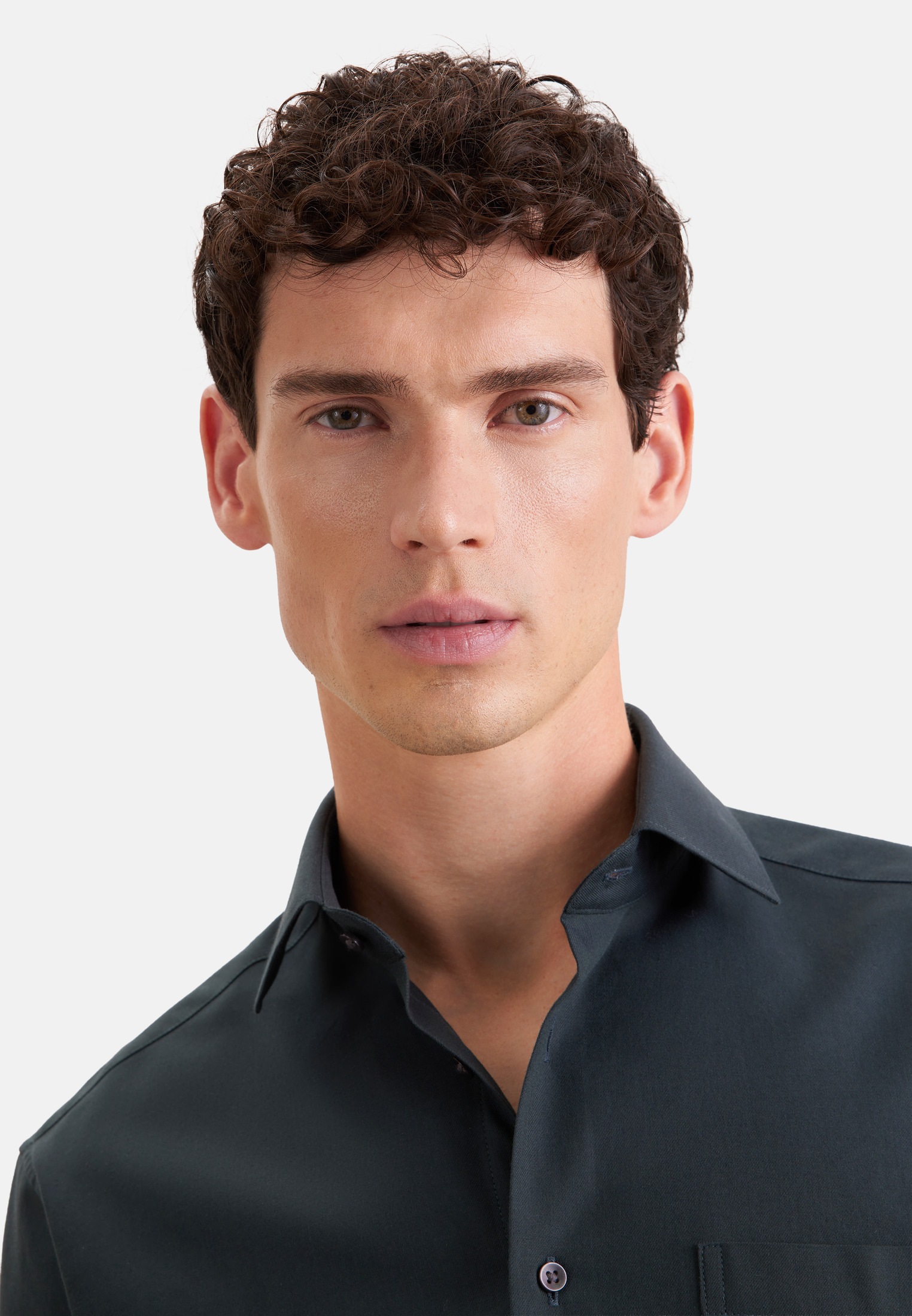seidensticker Flanellhemd »Schwarze Rose« Comfort 1/1 Kentkragen Uni