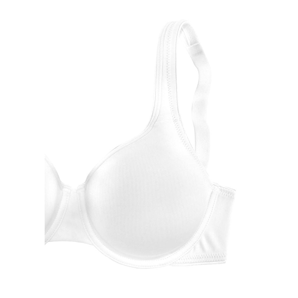 LASCANA Minimizer-BH, mit Bügel und nahtlosen Cups, aus seidiger Microfaser, Basic Dessous