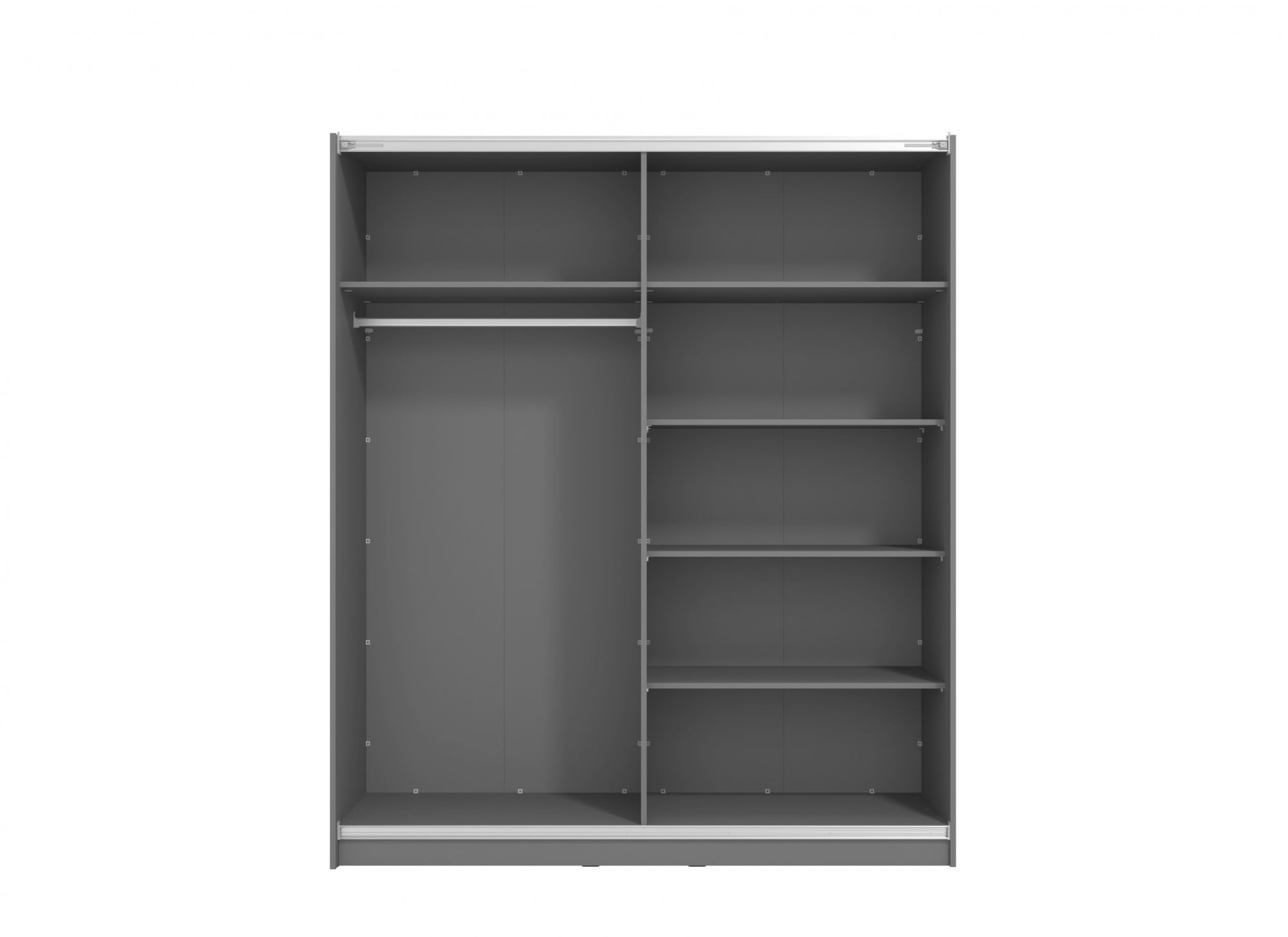 INOSIGN Schwebetürenschrank »Sierra klassischer Kleiderschrank Wäscheschrank 179 oder 217cm breit«, mit kompletter Inneneinteilung, FSC®-zertifizierter Holzwerkstoff