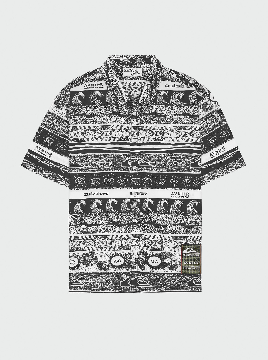 Quiksilver Kurzarmhemd »AVNIER Cut White Noise«
