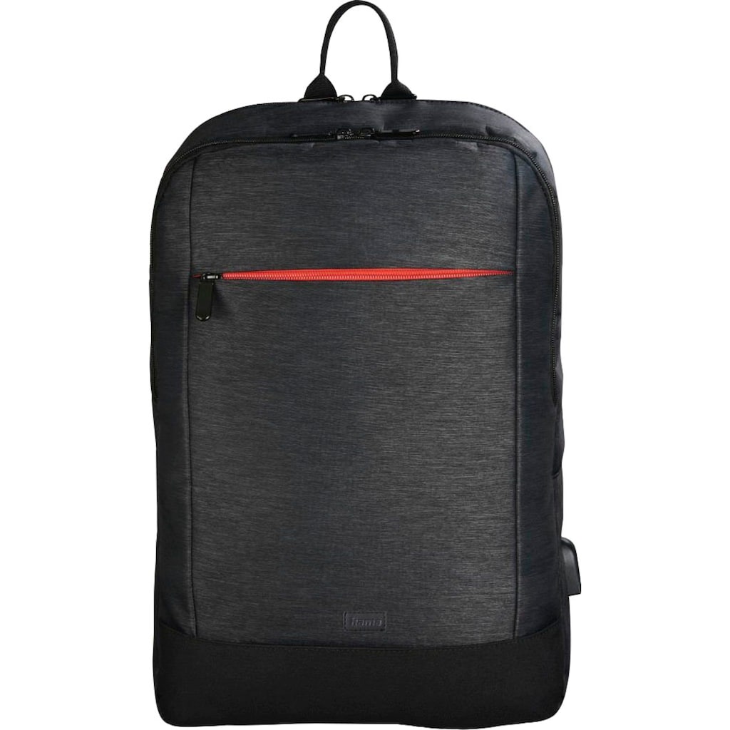 Hama Notebookrucksack »Laptop-Rucksack Manchester bis 44cm 17,3" Schwarz Notebook-Rucksack«