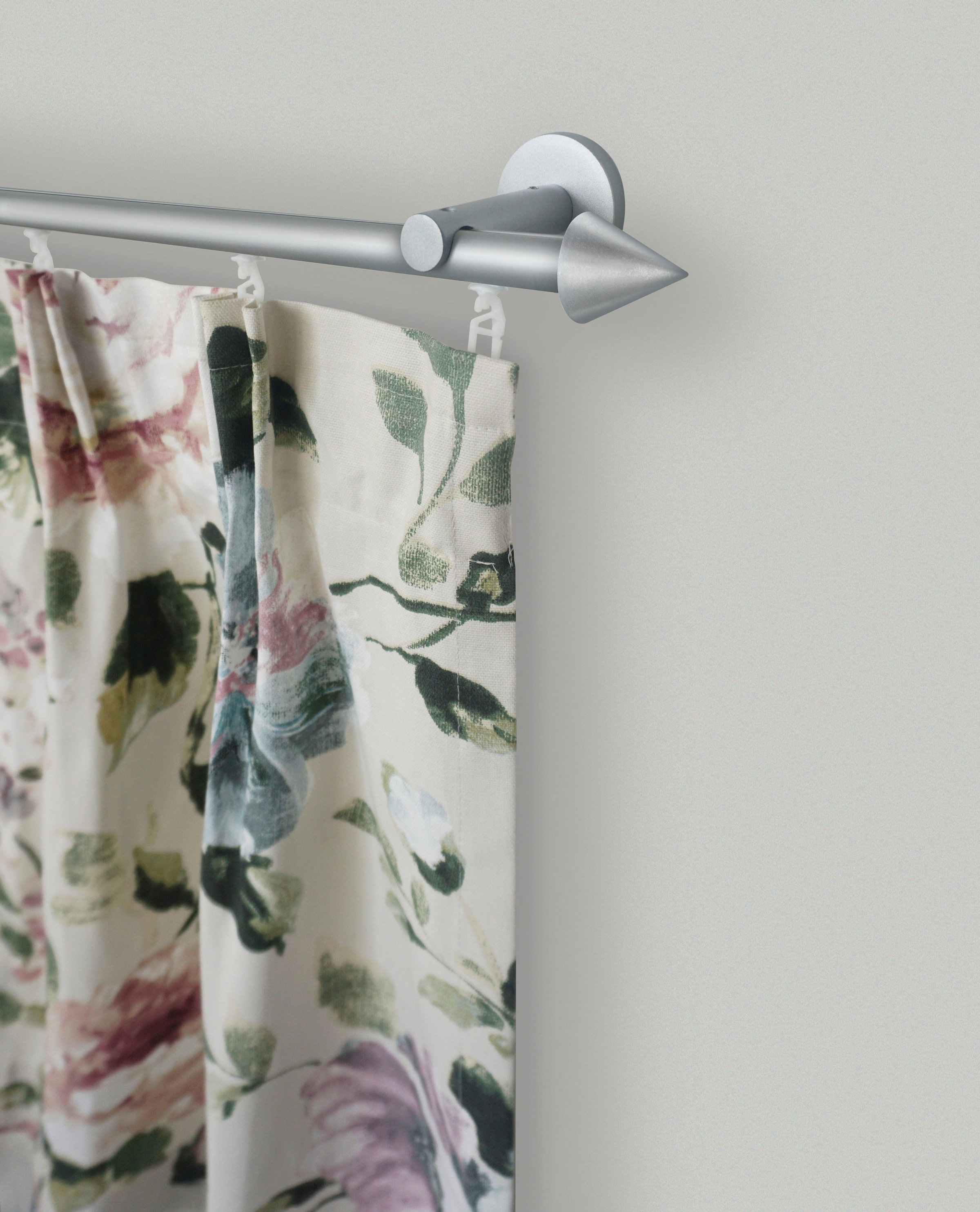 GARESA Gardinenstange »SEFRA« Ø 16 mm 1 läufig-läufig Wunschmaßlänge Vorhanggarnitur,Innenlaufgarnitur, verlängerbar, Endknopf Spitze