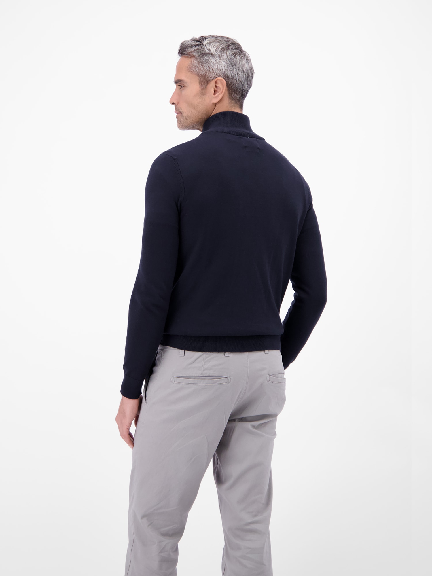 LERROS Troyer »LERROS Flachstrickpullover mit Troyerkragen«