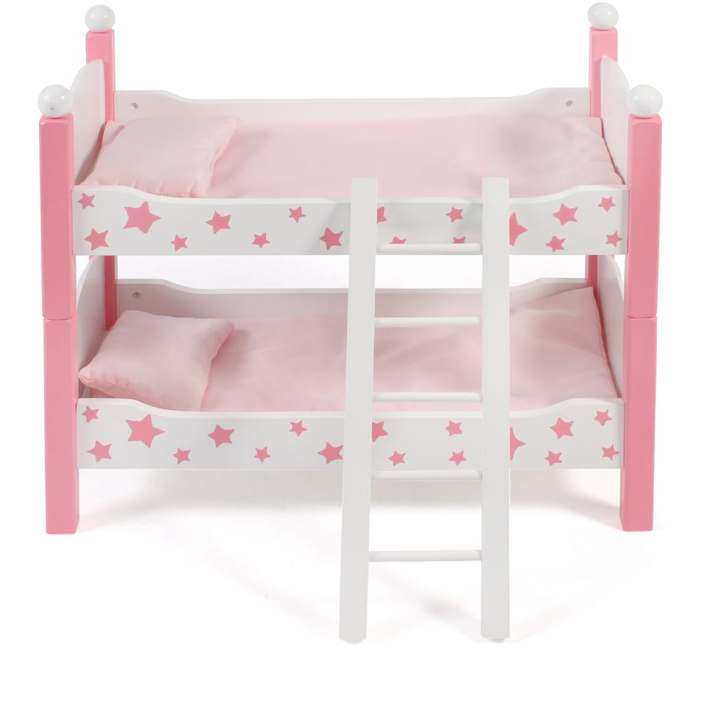 CHIC2000 Puppenbett »Stars Pink«, auch als zwei Einzelbetten verwendbar