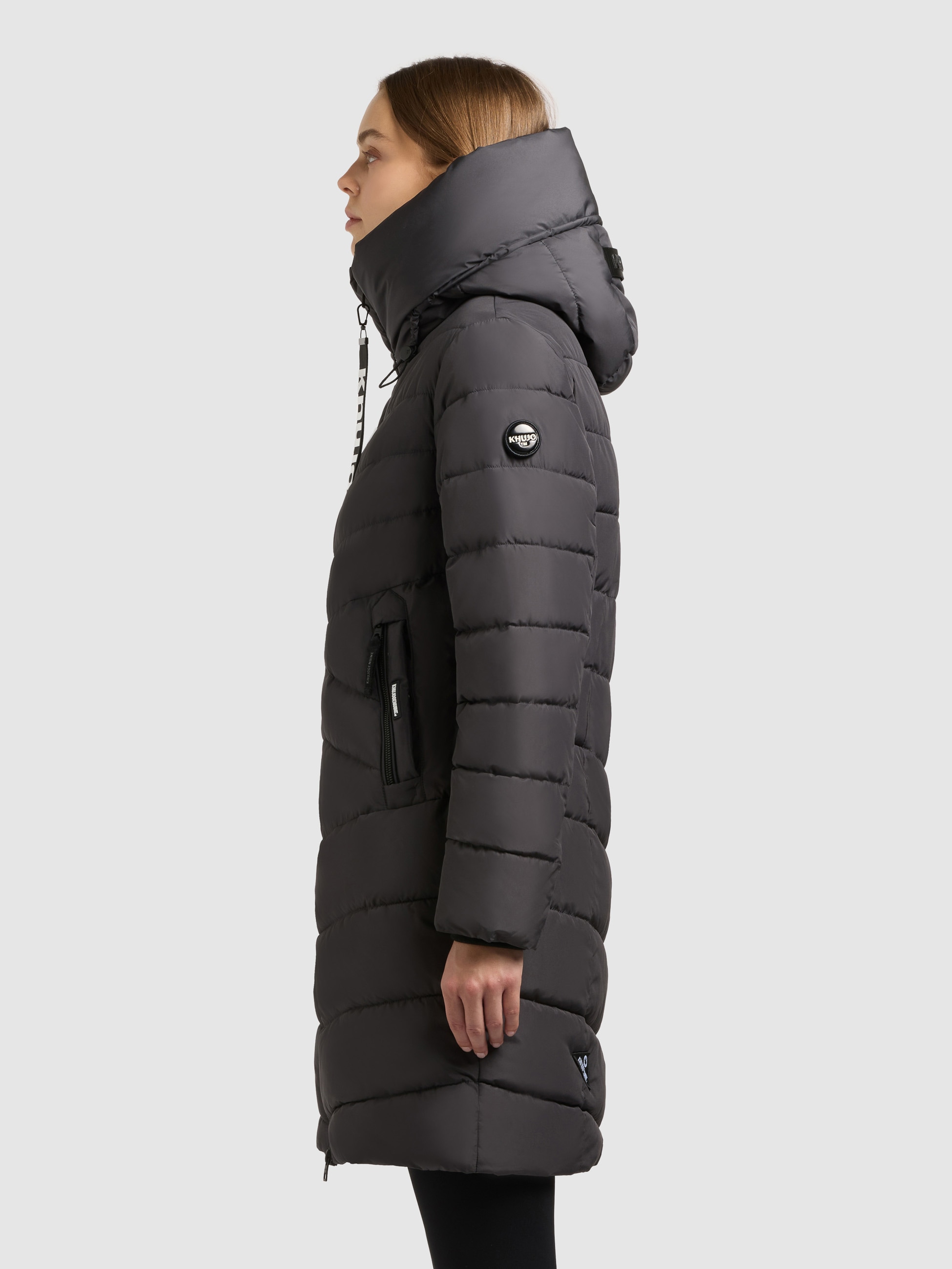 khujo Steppmantel »ENEF« Taschenbeutel mit Fleece