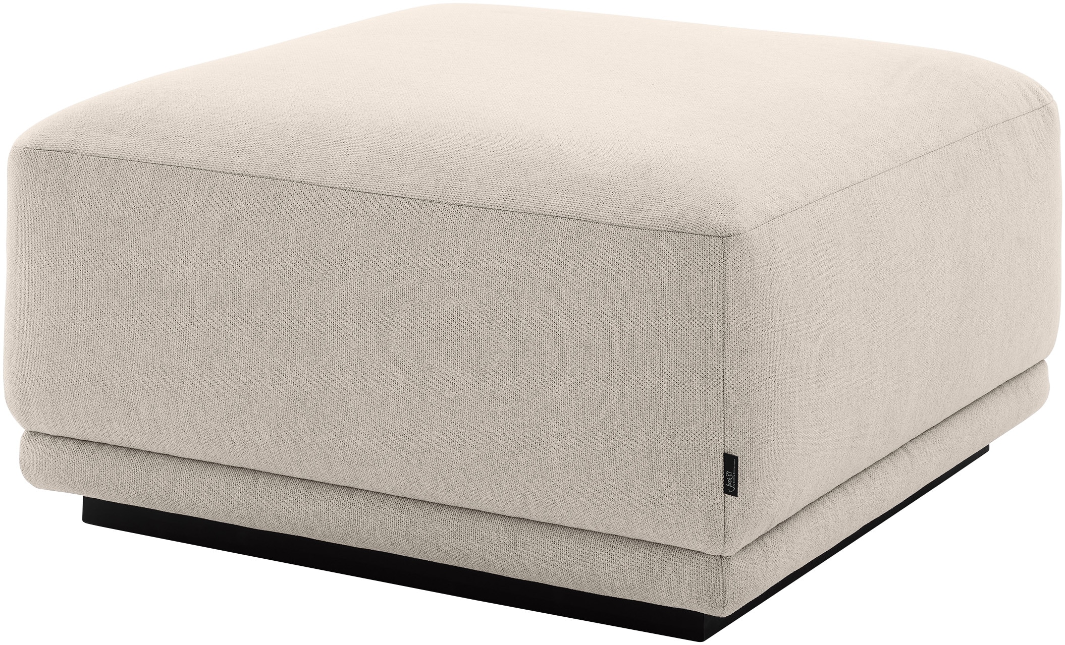 Musterring Hocker »JustB! PM200 B/T 80/80cm« 1 Stk. tlg. mit Wellenunterfederung & HR-Kaltschaum, Holzrahmen in Schwarz