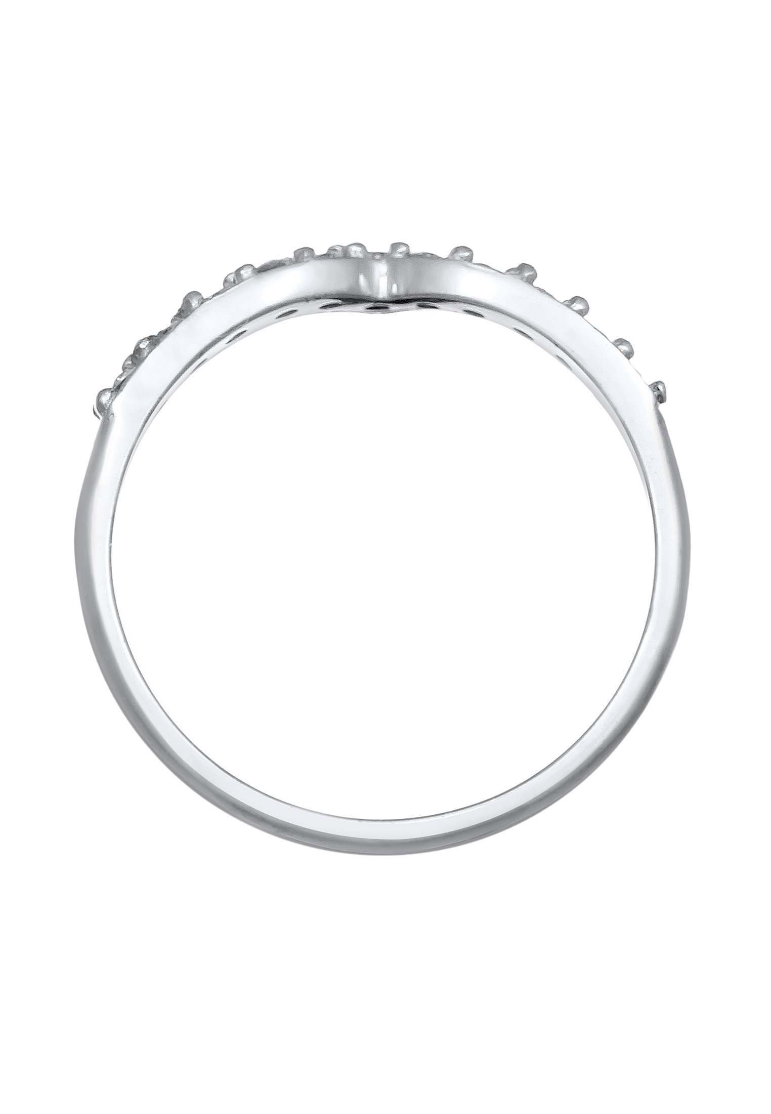 Elli DIAMONDS Diamantring »Ring Lab Grown Diamanten Weiß Brilliant Cut (0.044 ct) 925 Sterling Silver«