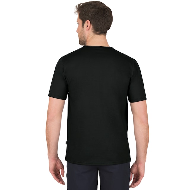 Trigema T-Shirt »TRIGEMA T-Shirt mit Knopfleiste DELUXE Baumwolle« bei ♕
