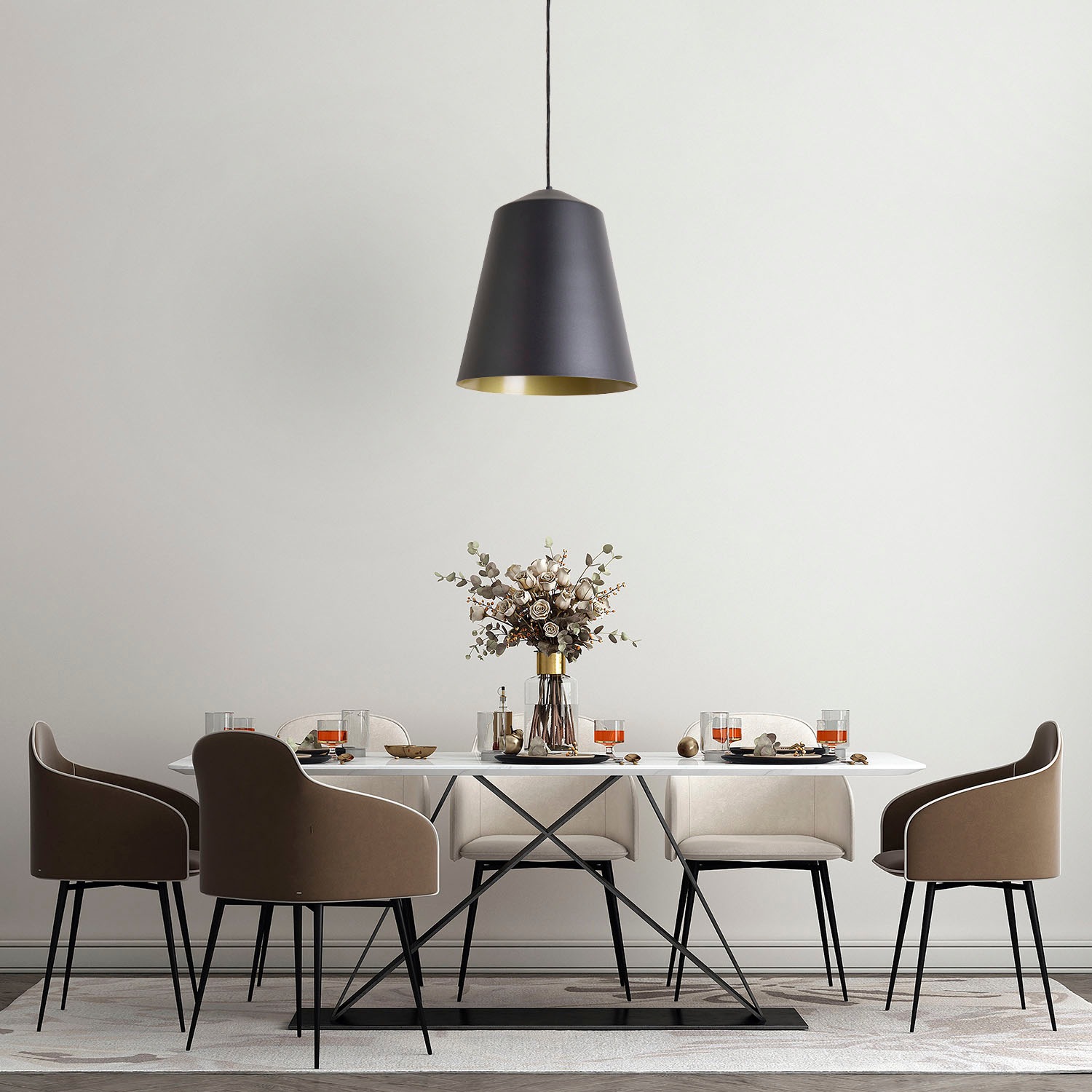 Paco Home Deckenleuchte »JACKSON«, Leuchtmittel E27 | ohne Leuchtmittel, Wohnzimmer Arbeitszimmer Pulverbeschichtet Industrial Design E27