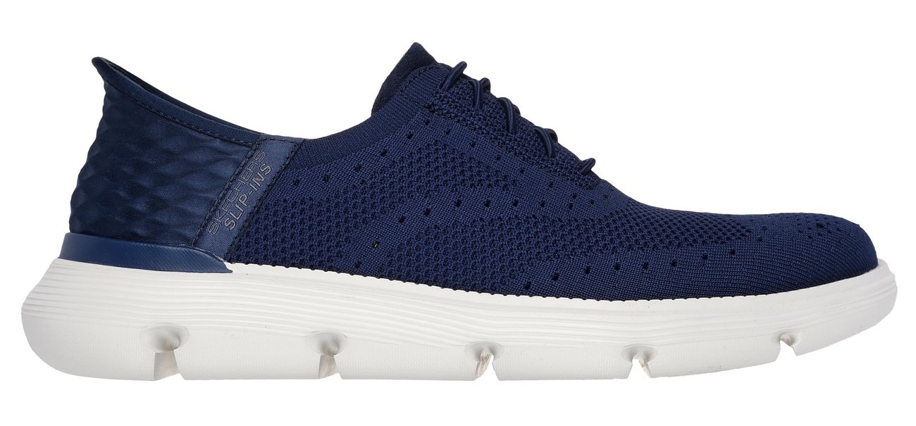 Skechers Slip-On Sneaker »GARZA-PALMA«, Budapester, Slipper, Business Schuh in veganer Verarbeitung