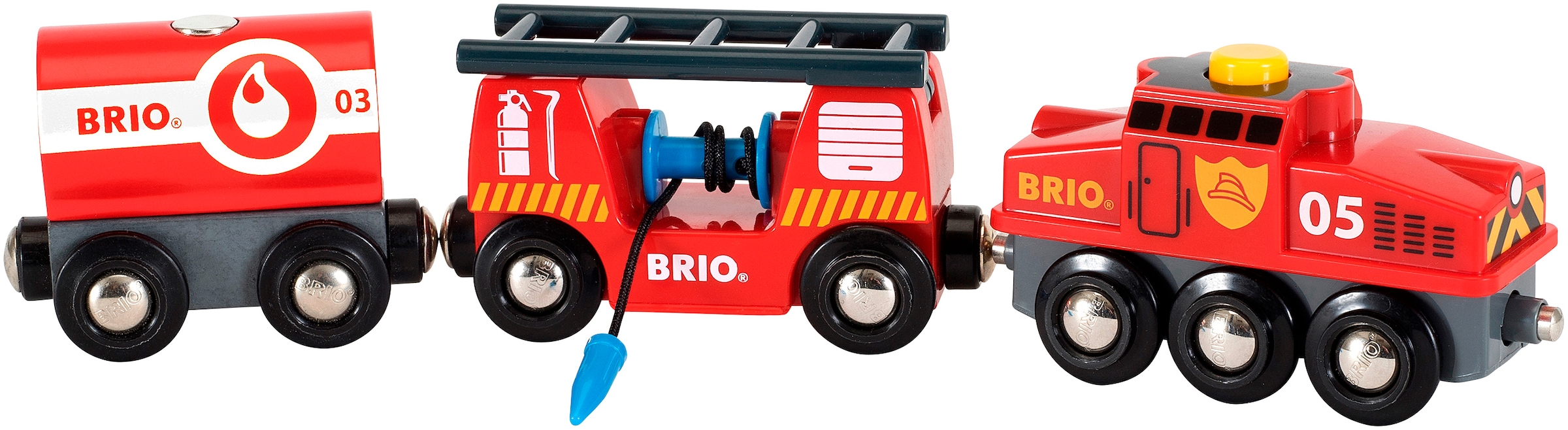 BRIO® Spielzeug-Zug »BRIO World - Feuerwehr-Löschzug«