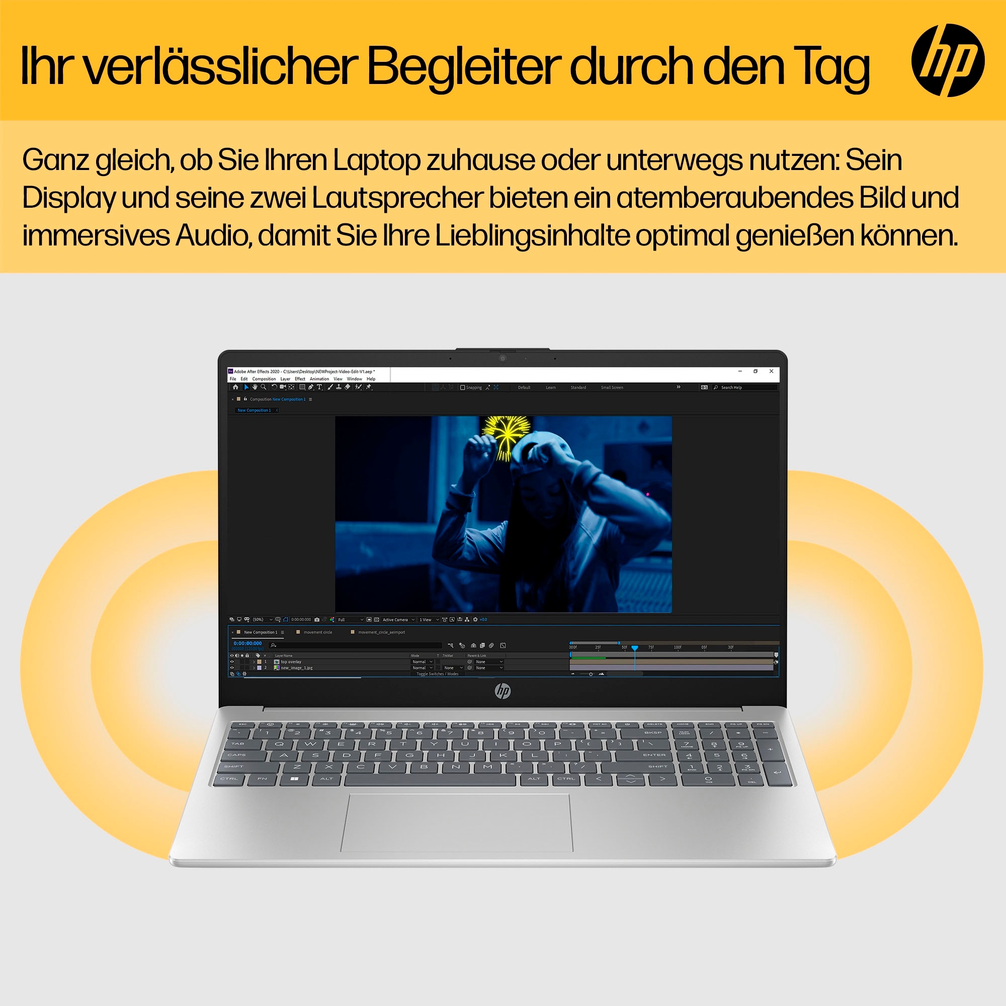 HP Notebook »15-fc0230ng«, 39,6 cm, / 15,6 Zoll, AMD, Ryzen 3, Radeon Graphics, 512 GB SSD