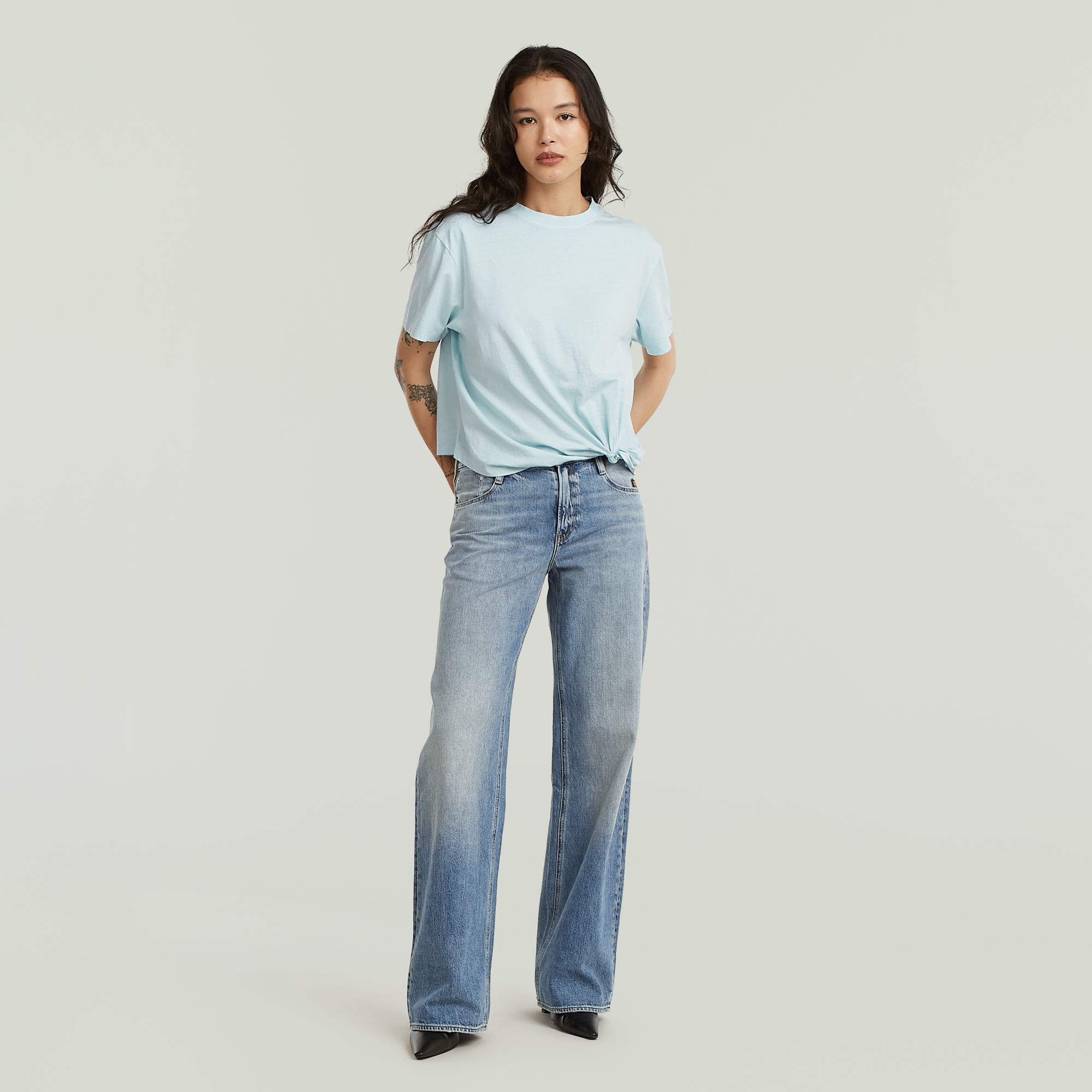 G-STAR T-Shirt »Relaxed Knot« mit Knotendetail, Rundhalsform