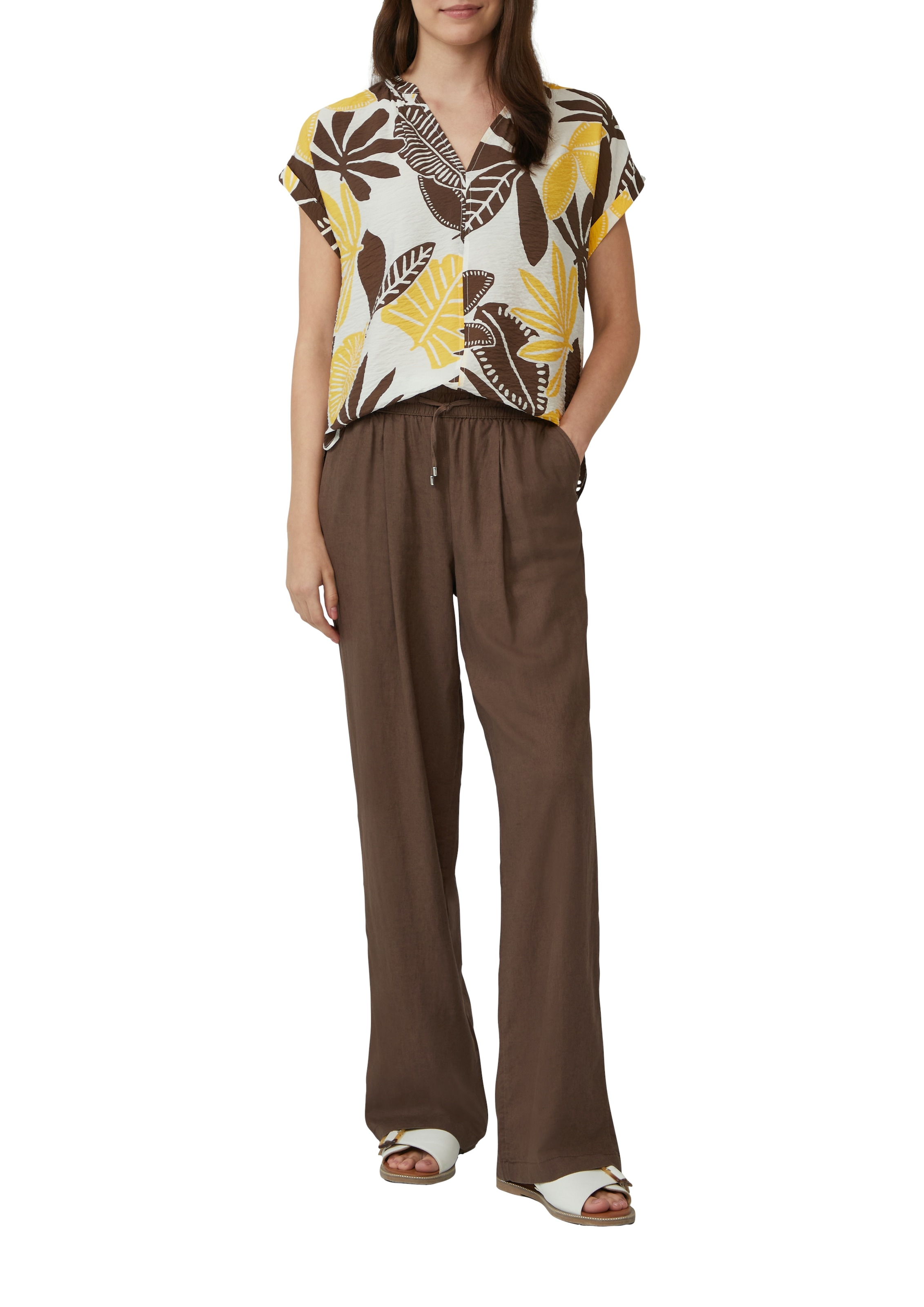 s.Oliver Druckbluse, mit Raff-Details