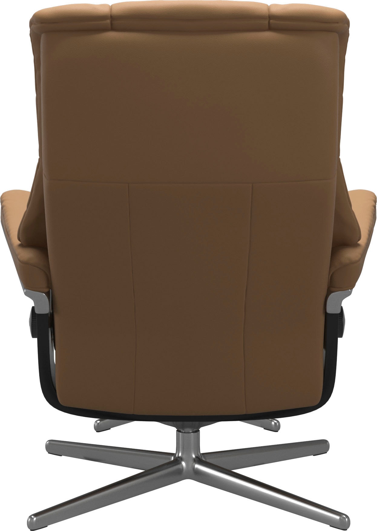 Stressless® Relaxsessel »Mayfair«, (Set, Relaxsessel mit Hocker), mit Hocker, mit Cross Base, Größe S, M & L, Holzakzent Schwarz