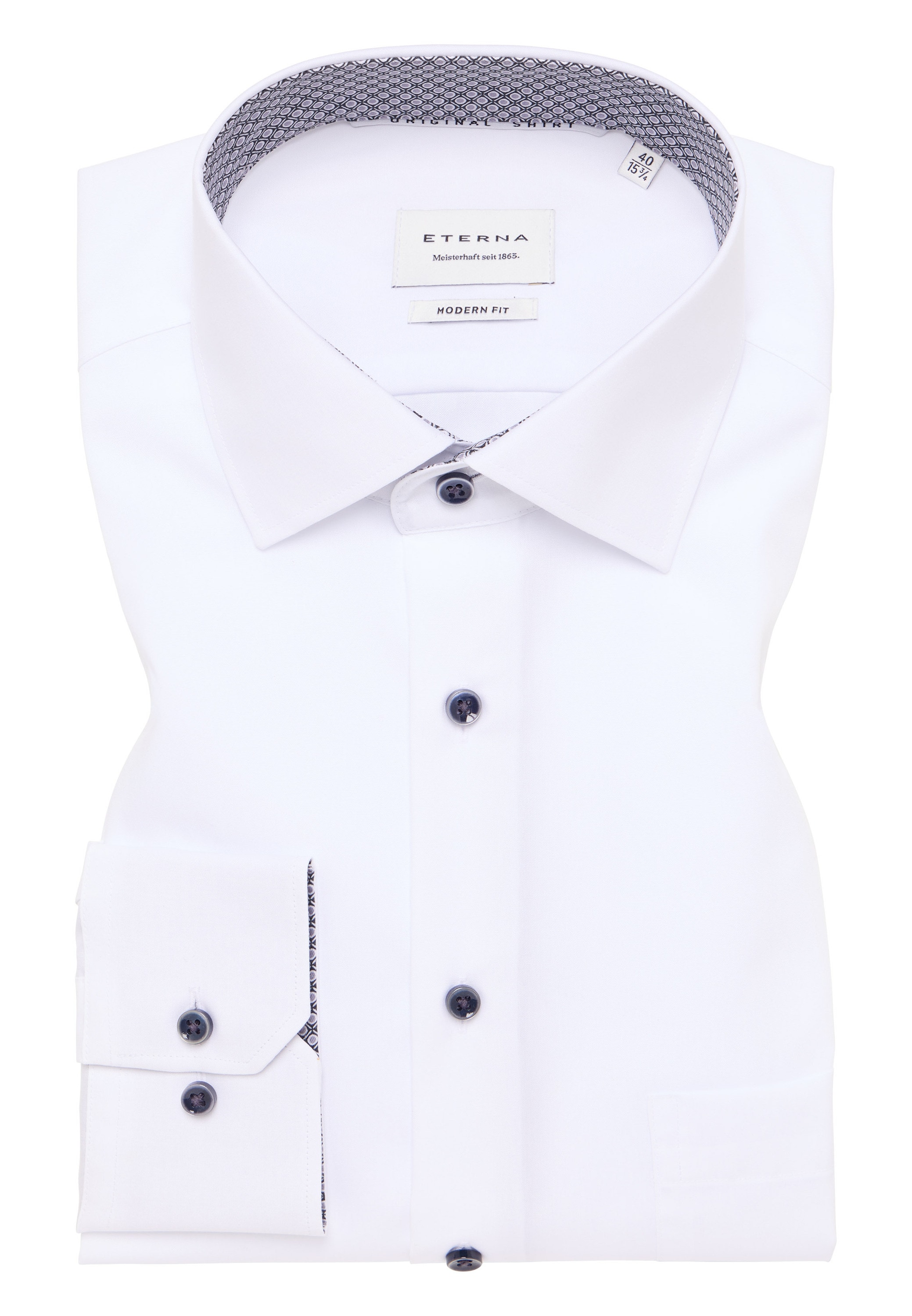 Eterna Langarmhemd »MODERN FIT«, NON IRON (bügelfrei)