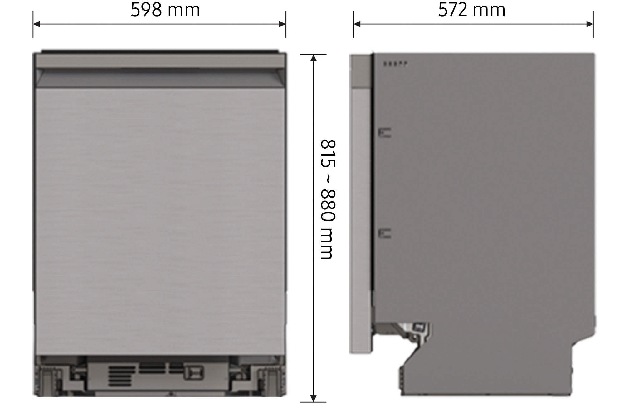 Samsung Unterbaugeschirrspüler DW6500AM »DW60CG550USR«, 14 Maßgedecke