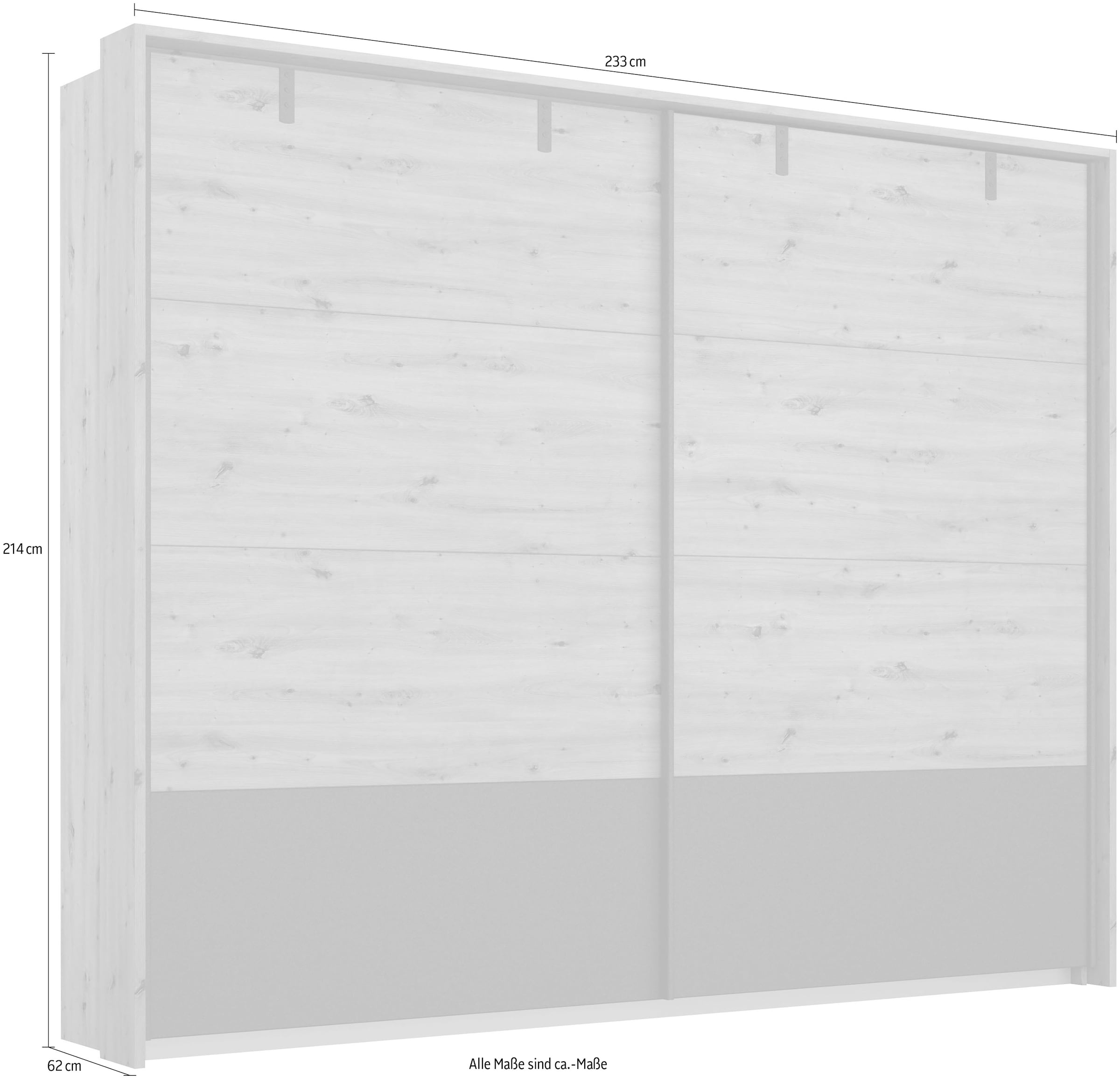 rauch Schwebetürenschrank »Birmingham« inklusive Passepartout
