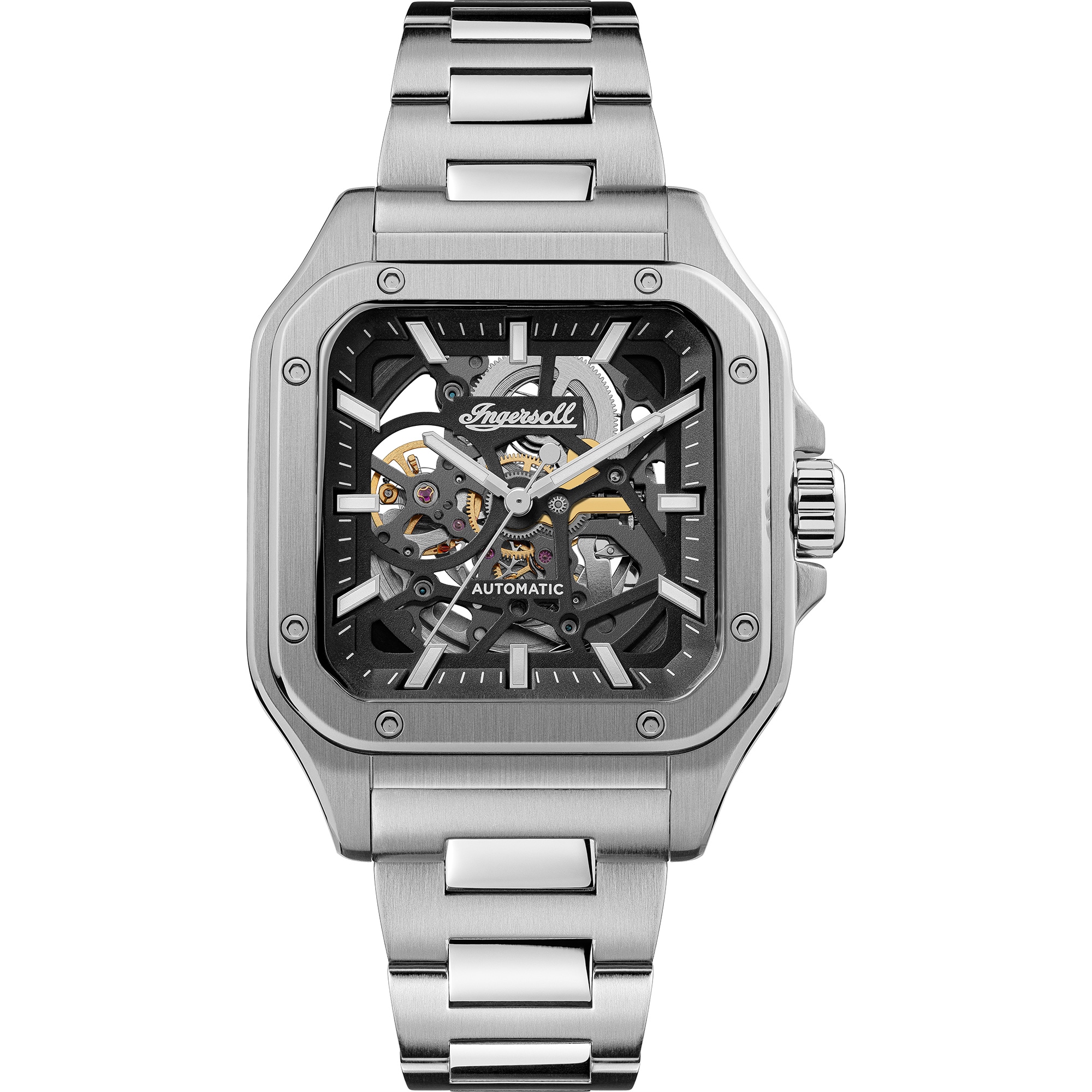 Ingersoll Automatikuhr »The Ollie« Armbanduhr, Herrenuhr, Mechanische Uhr, Edelstahlarmband, analog