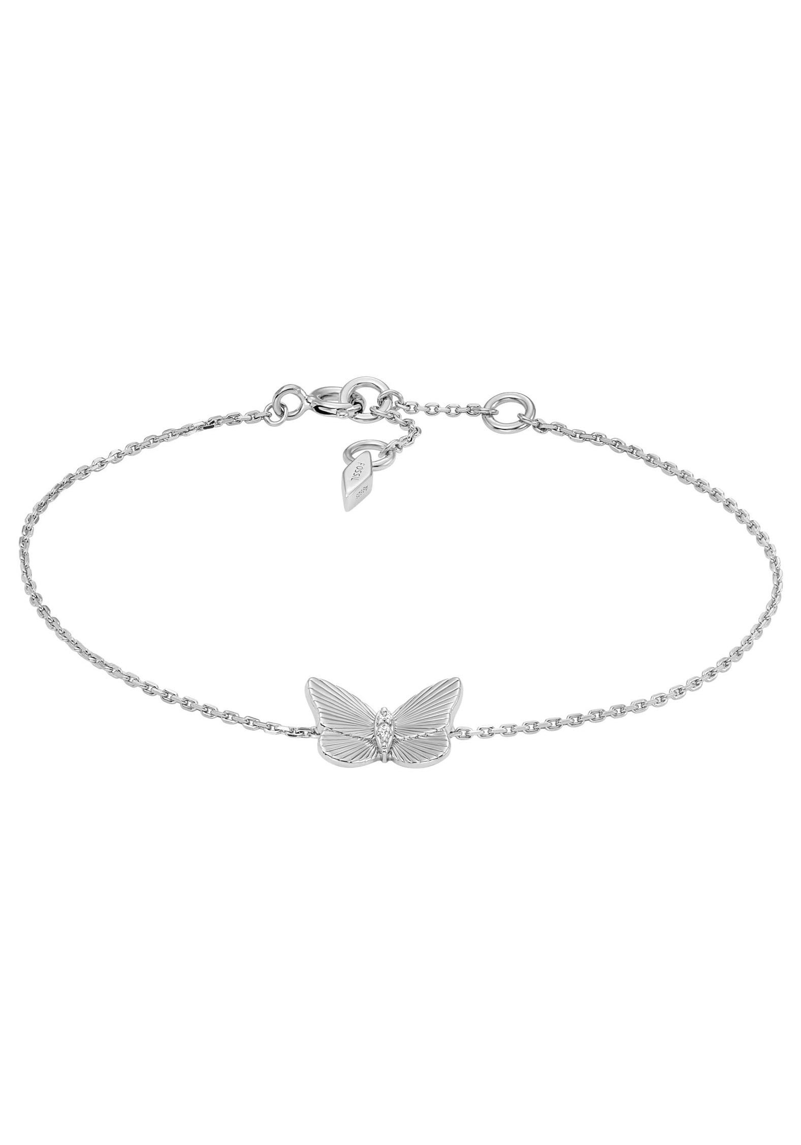 Silberarmband »Schmetterling, STERLING, JFS00620040«, mit Zirkonia (synth.)