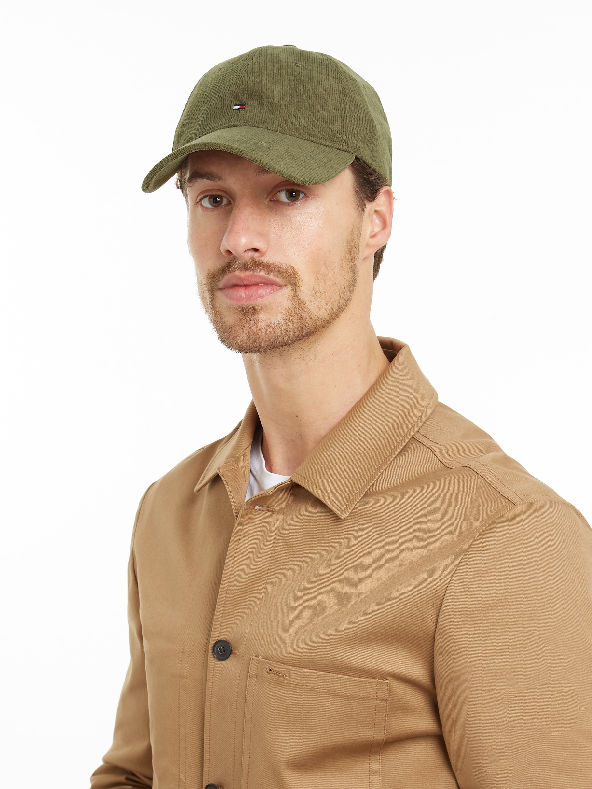 Tommy Hilfiger Baseball Cap »TH FLAG CORDUROY SOFT 6 PANEL«, mit Logostickerei