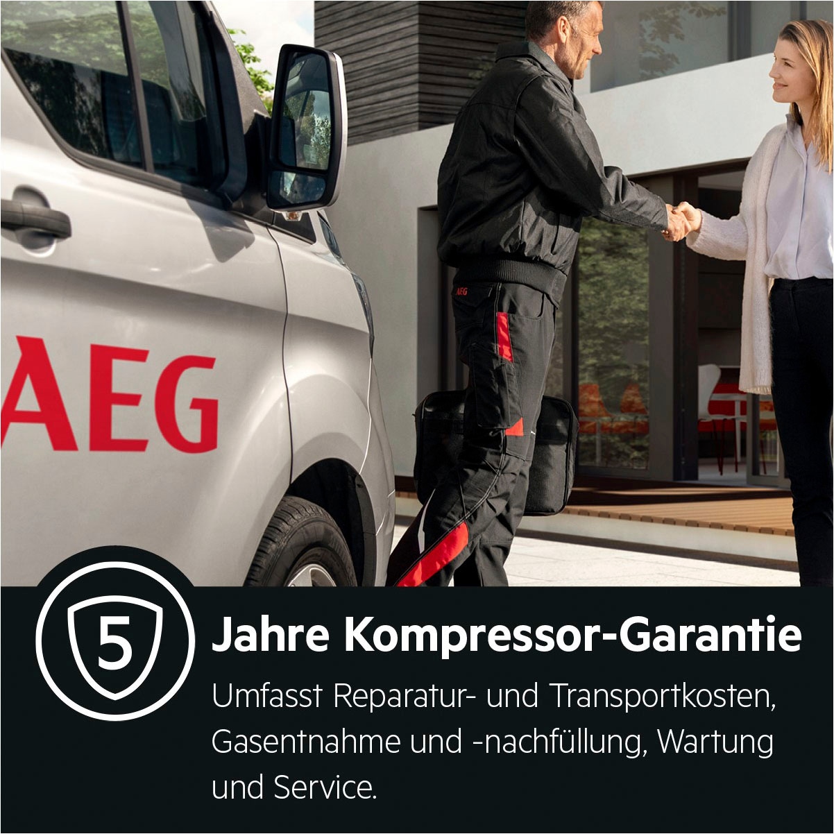 AEG Kühl-/Gefrierkombination »RDB424E1A«, RDB424E1AX, 143,4 cm hoch, 55 cm breit