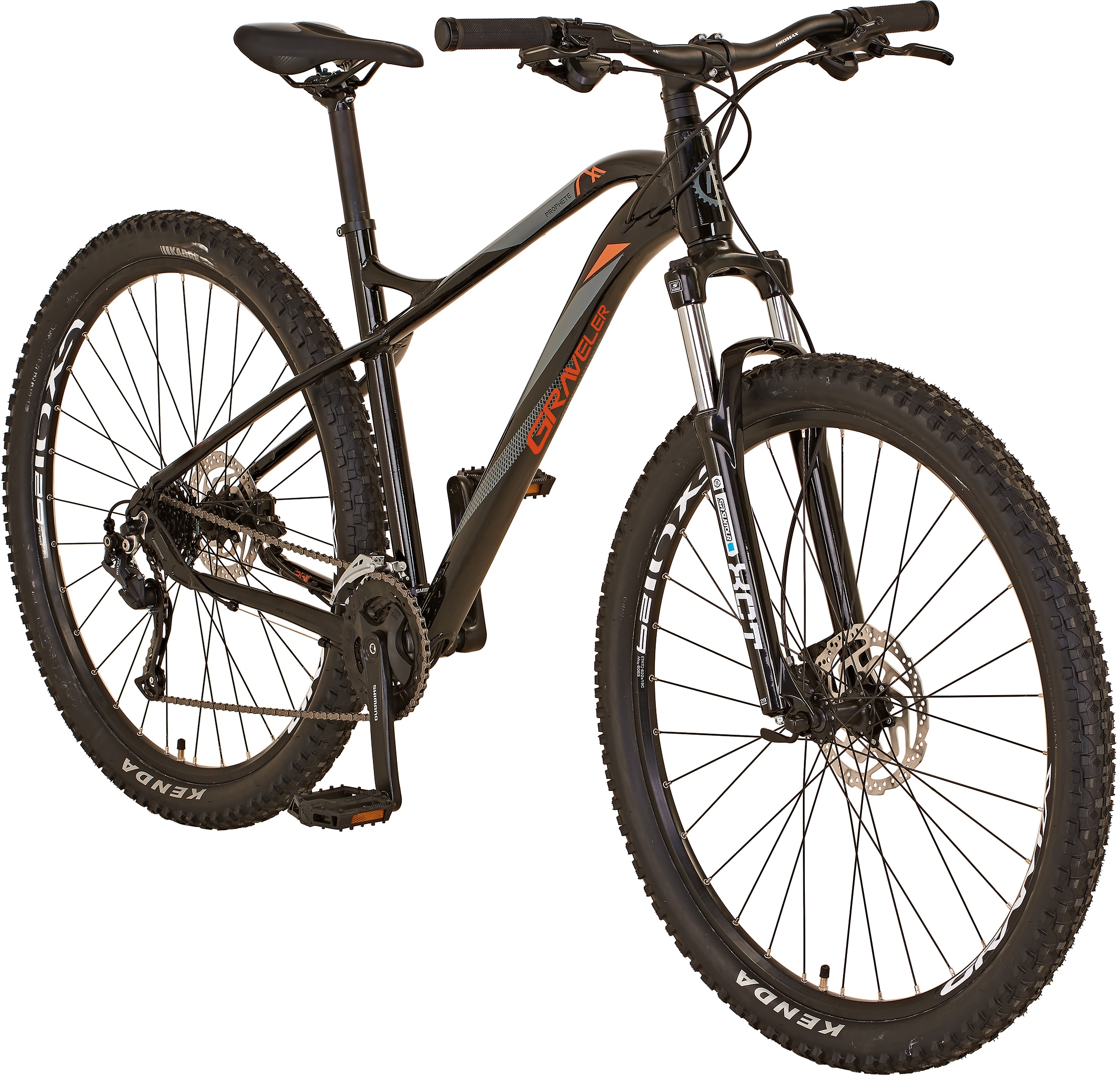 Prophete Mountainbike »Graveler 20.BMM.10 Mountain-Bike 29"«, 24 Gang, Shimano, Shimano Altus Schaltwerk, Kettenschaltung, für Damen und Herren, Kettenschaltung