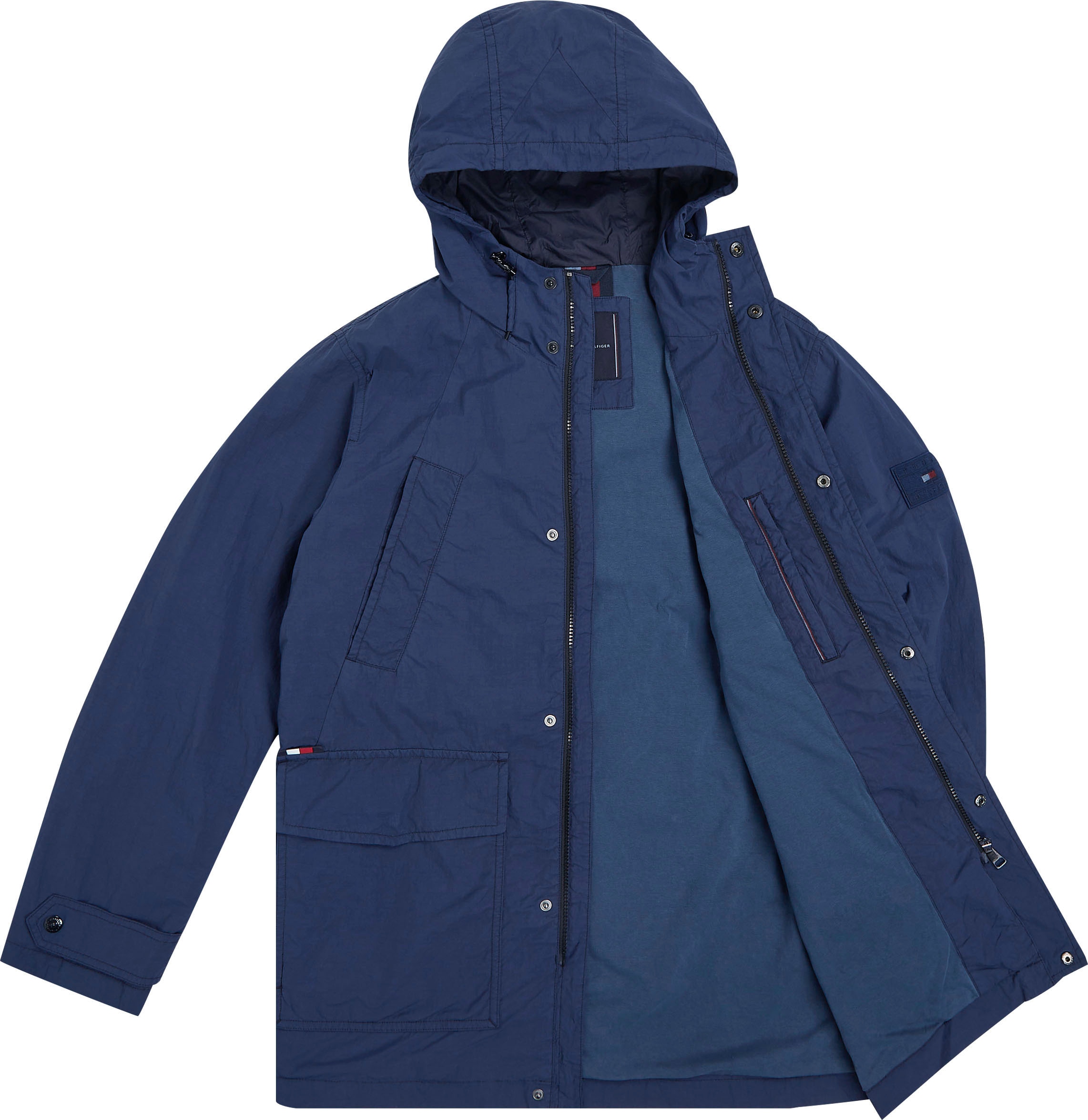 Tommy Hilfiger Parka »GMD ROCKIE PARKA«, mit Kapuze, mit vielen Taschen