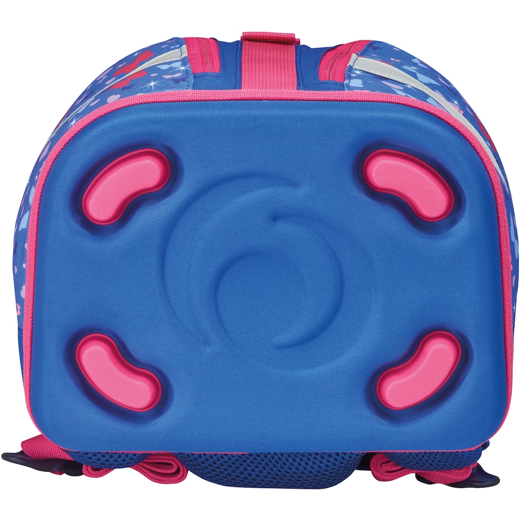 Herlitz Schulrucksack »SoftLight Plus Butterfly«, Reflektoren-Floureszierende Flächen