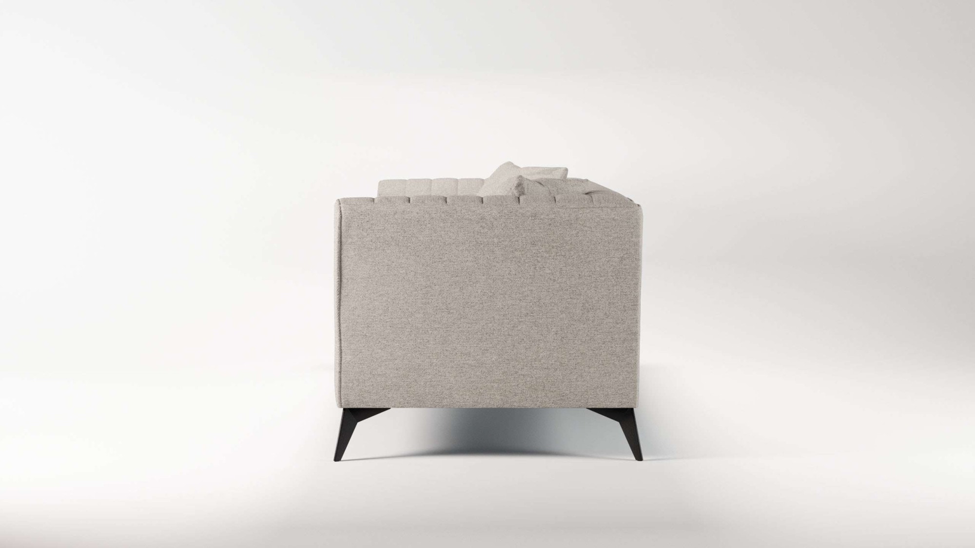 Places of Style 4-Sitzer »MATTHEW elegantes Designsofa, Maße B/T/H: 231/86/74 cm«, XXL, Steppung im Rücken, lose Sitzkissen, incl 2. Zierkissen