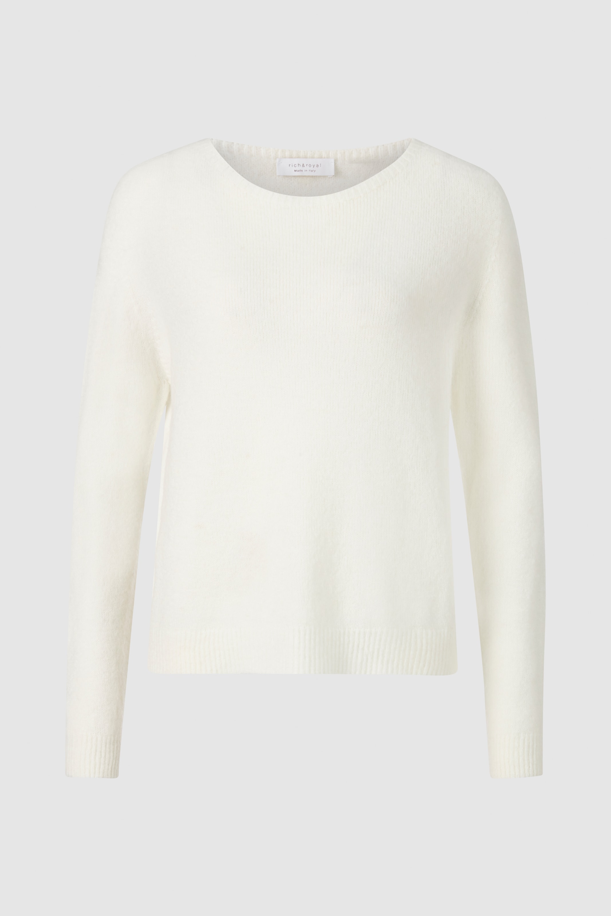 RICHROYAL Rundhalspullover in flauschiger Qualität
