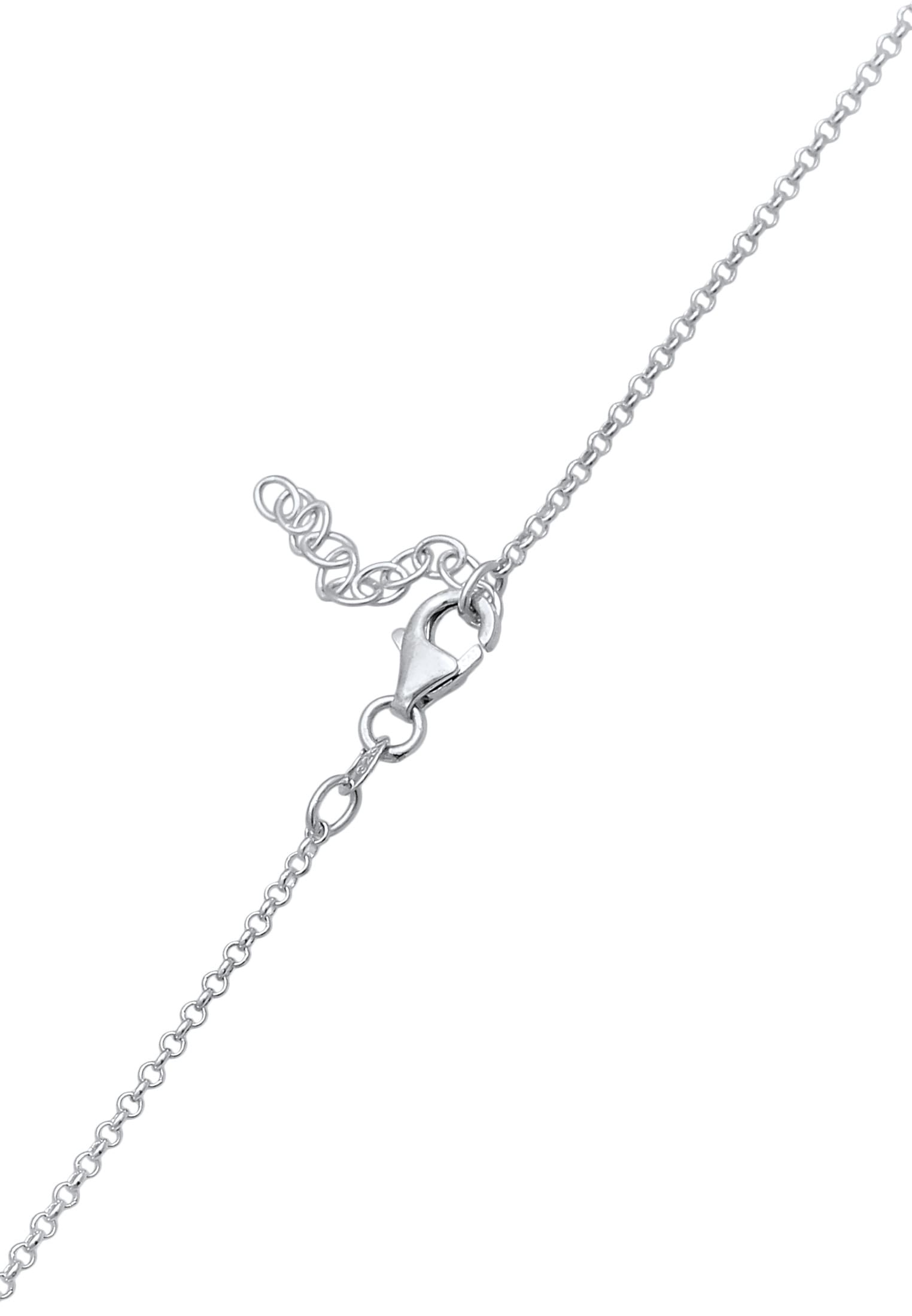 Kuzzoi Silberkette »Halskette Herren Erbskette Dreieck Modern 925 Silber«