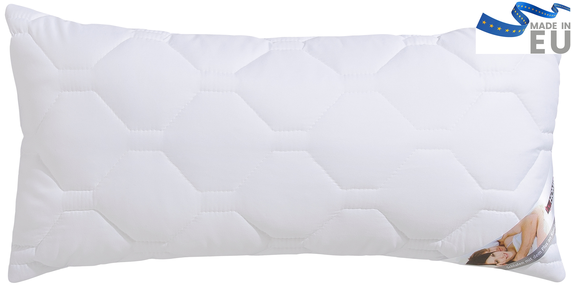 my home Microfaserkissen »Rike Kopfkissen 40x80 cm, 80x80 cm« Füllung: Polyester Bezug: Polyester 1 Stk. tlg. Kissen mit sehr guter Atmungsaktivität und kochfest bis 95°C