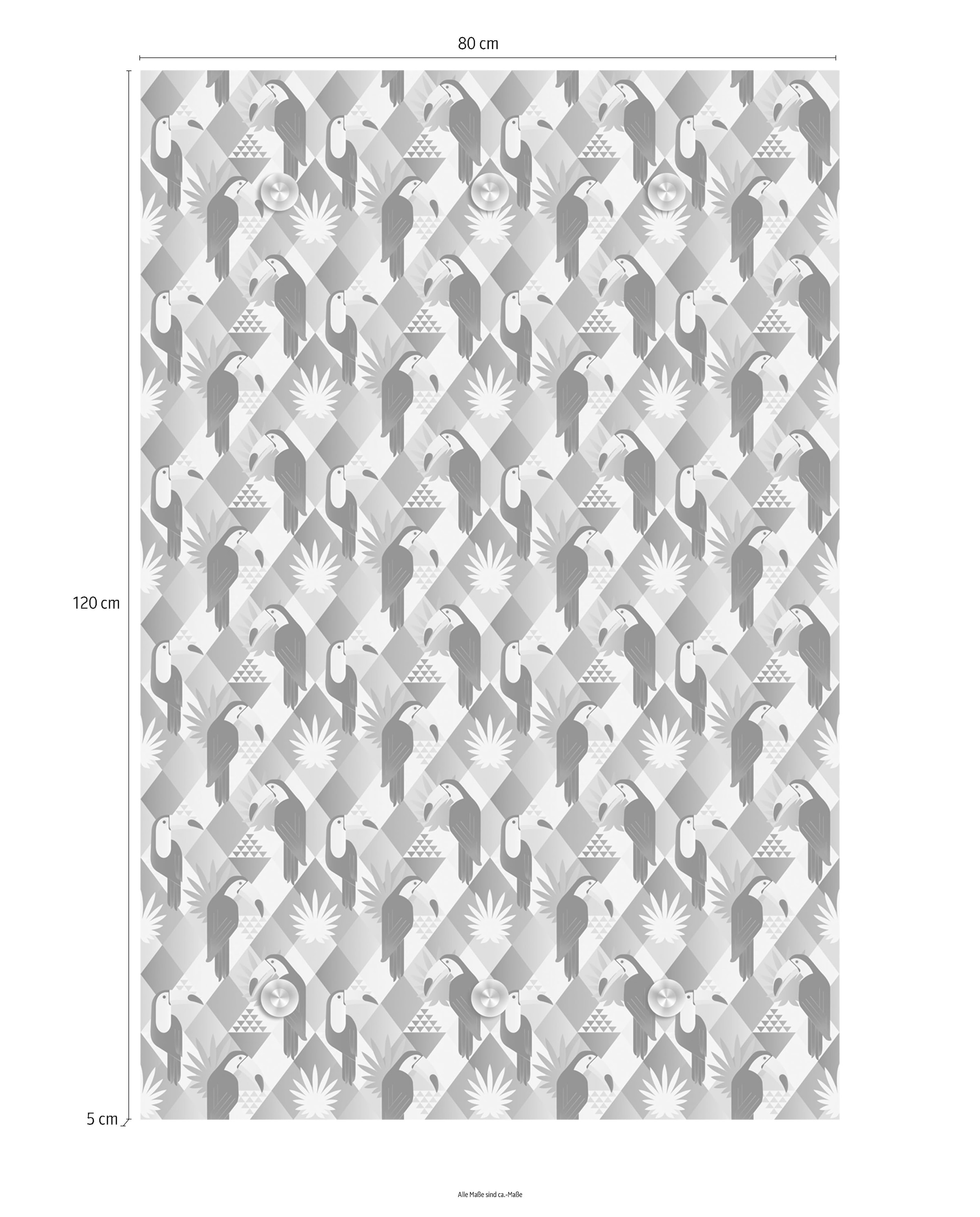 queence Garderobenleiste »Papagei«, mit 6 Haken, 80 x 120 cm