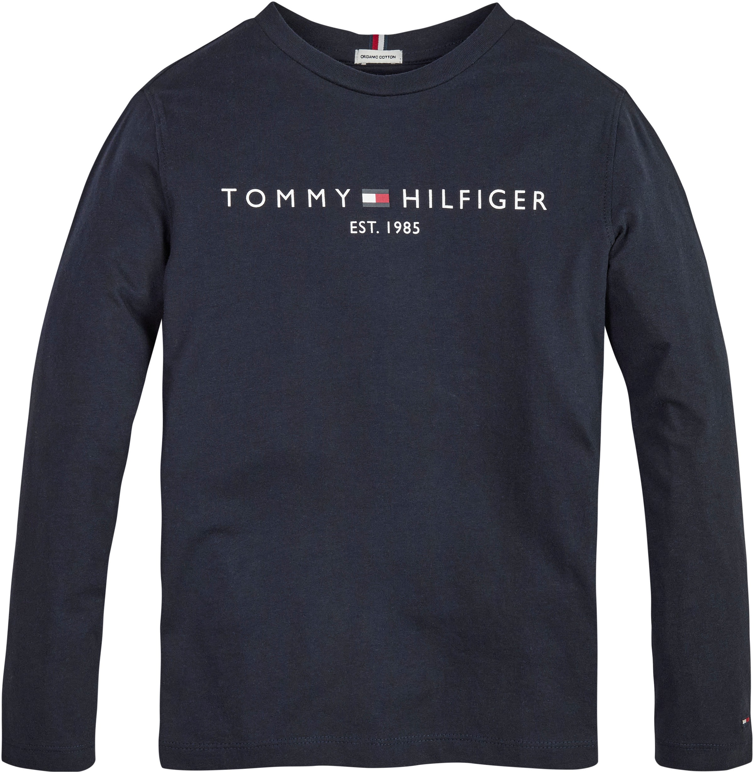 Tommy Hilfiger Langarmshirt »ESSENTIAL TEE L/S«, mit Logoschriftzug