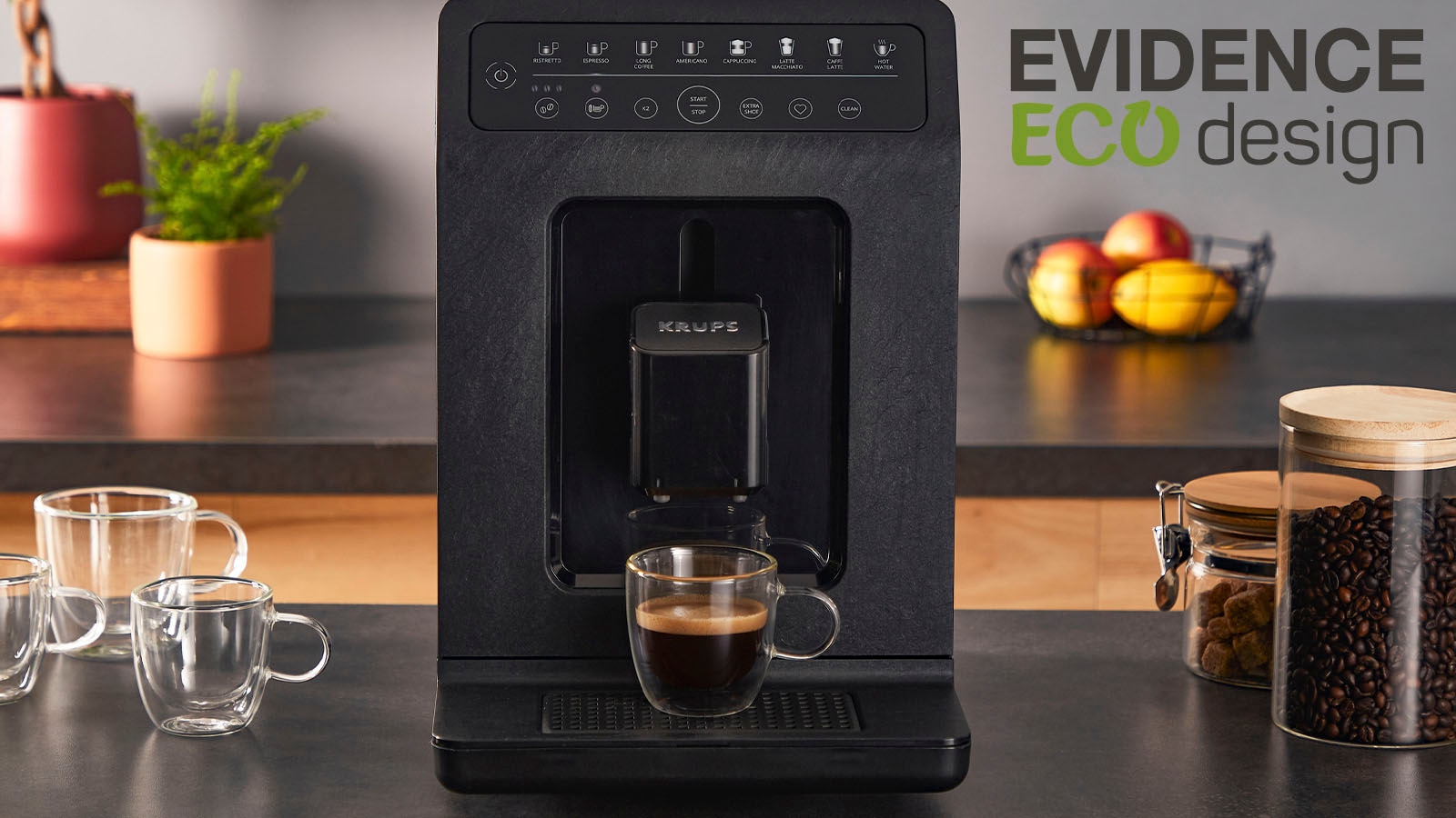 Krups Kaffeevollautomat »EA897B Evidence ECOdesign«