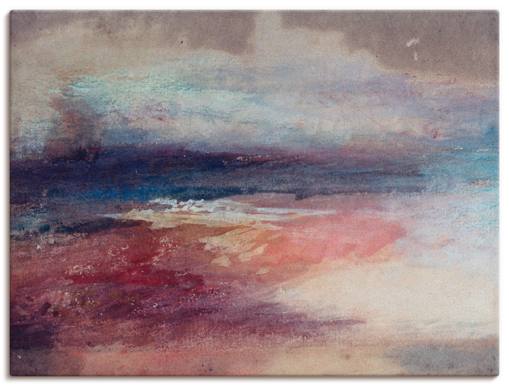 Artland Wandbild »Küstenlandschaft Sonnenunterg«, Küste, (1 St.), als  Leinwandbild, Wandaufkleber oder Poster in versch. Größen auf Rechnung  kaufen