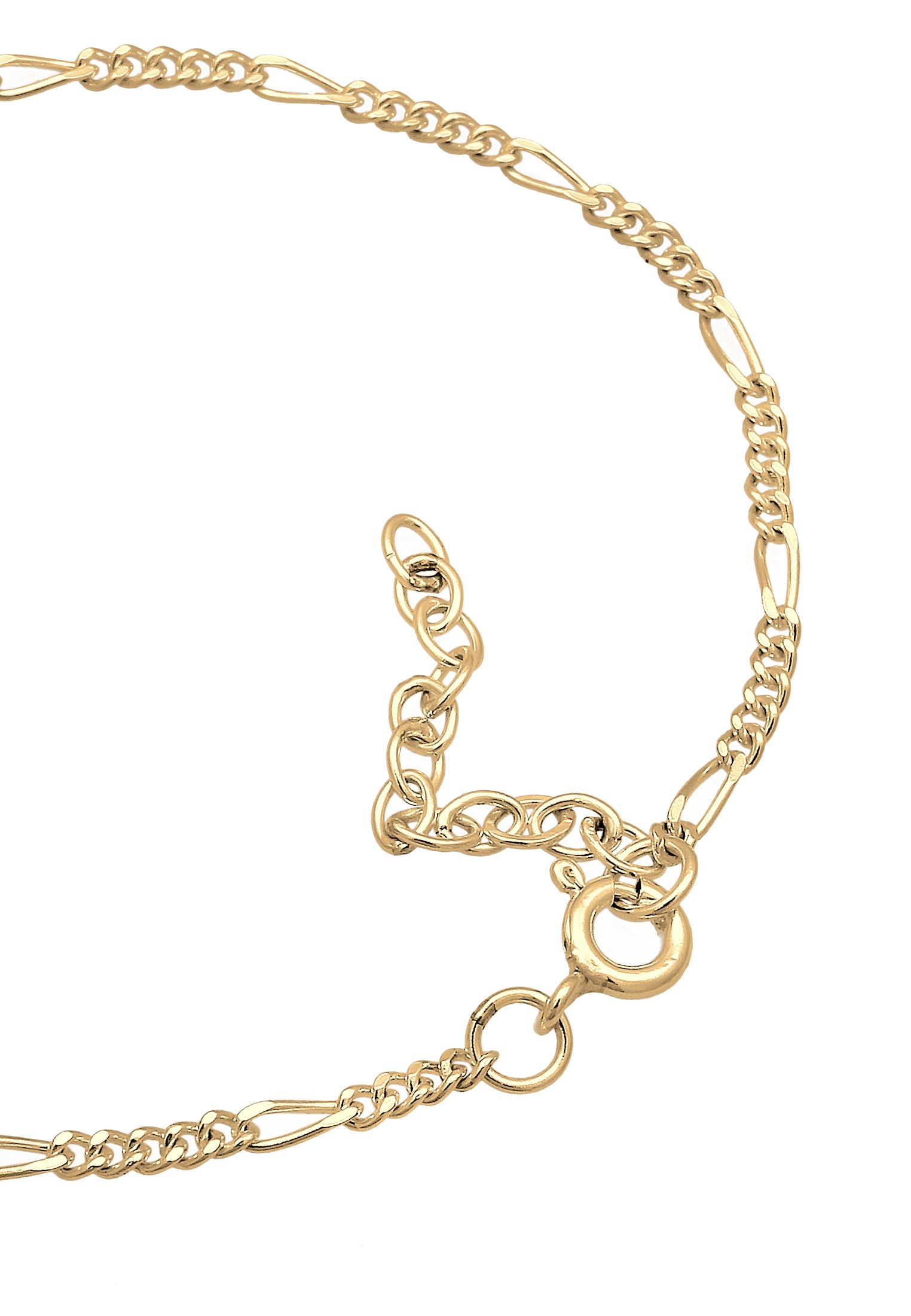 Elli Armkette »Armband Armband Figaro Panzer Basic 925er Silber«