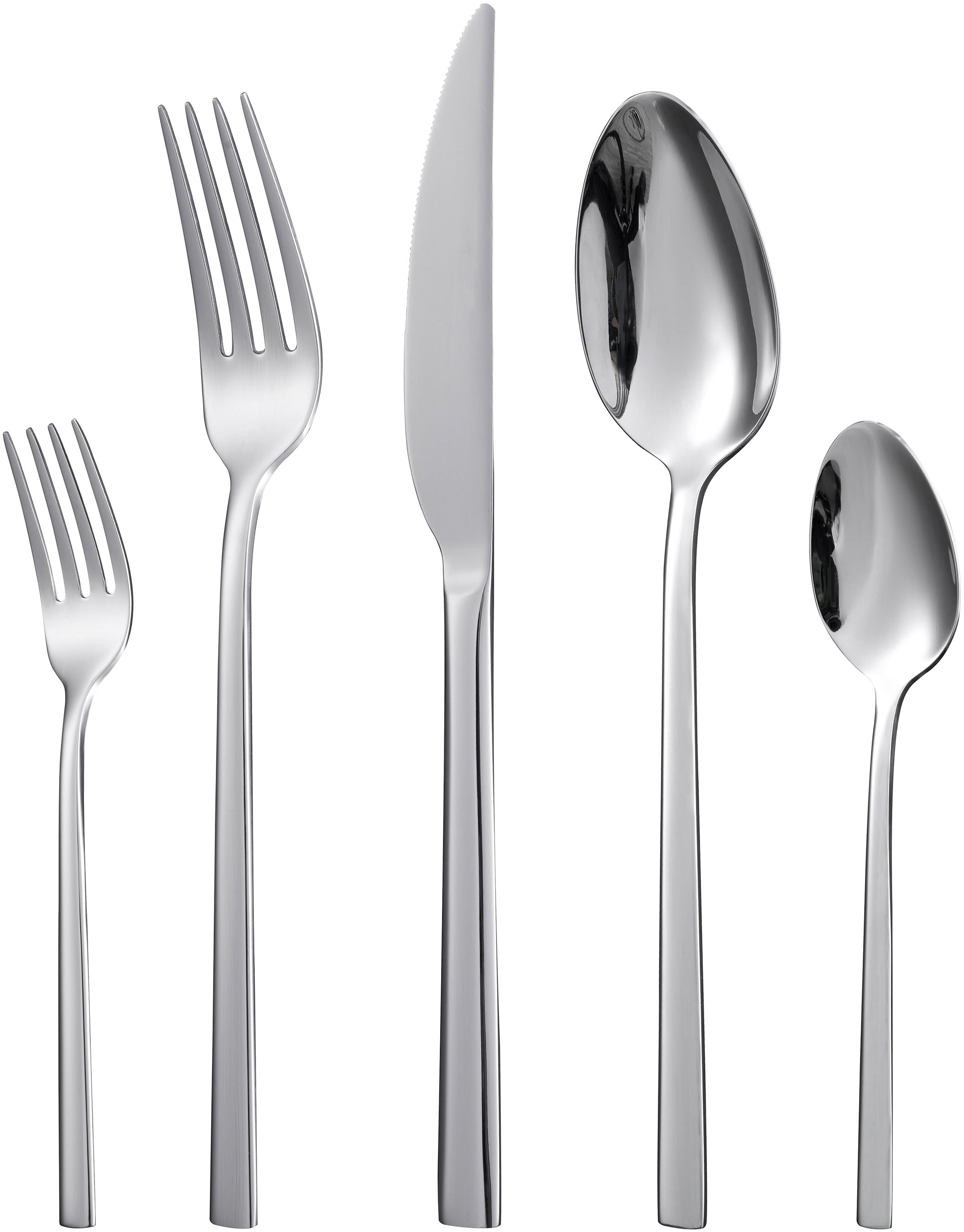 Hanseatic Besteck-Set »SMART, wahlweise in glänzender oder matter Optik« leichtes und minimalistisches Design