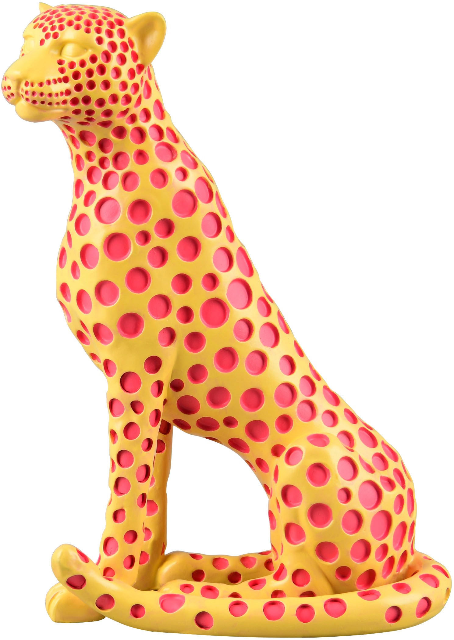 MIRRORS AND MORE Skulptur »PANTRA« Dekofigur in auffälliger Leopardenform