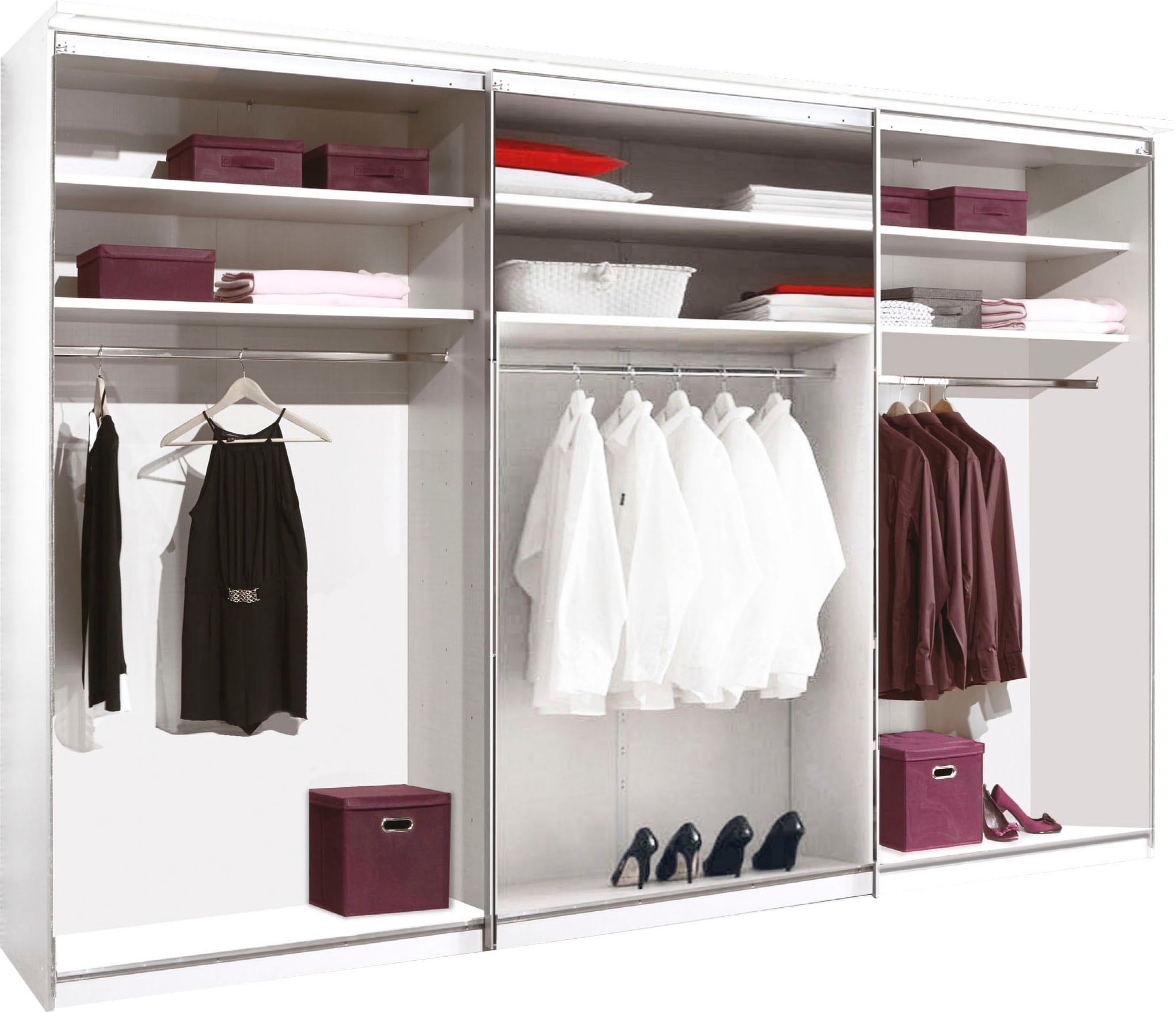 STAUD Schwebetürenschrank »Sinfonie Plus, edles Design in hochwertiger Qualität, Made in Germany« Mit vier verschiedenen Ausstattungsvarianten