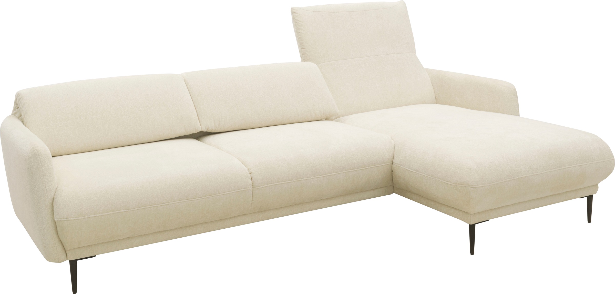 andas Ecksofa »Skovsende Sitzbreite 245 cm, Rückenlehne stufenlos hochklappbar für«, individuellen Sitzkomfort Kopfteilverstellung, L-Form