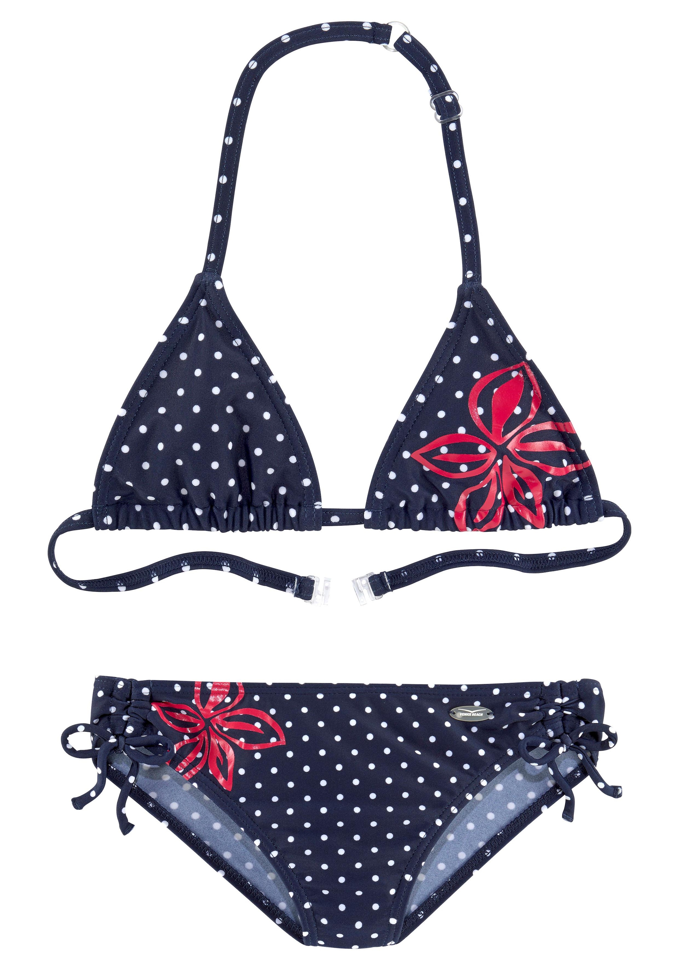 Venice Beach Punkte-Design Triangel-Bikini, modischen im bei