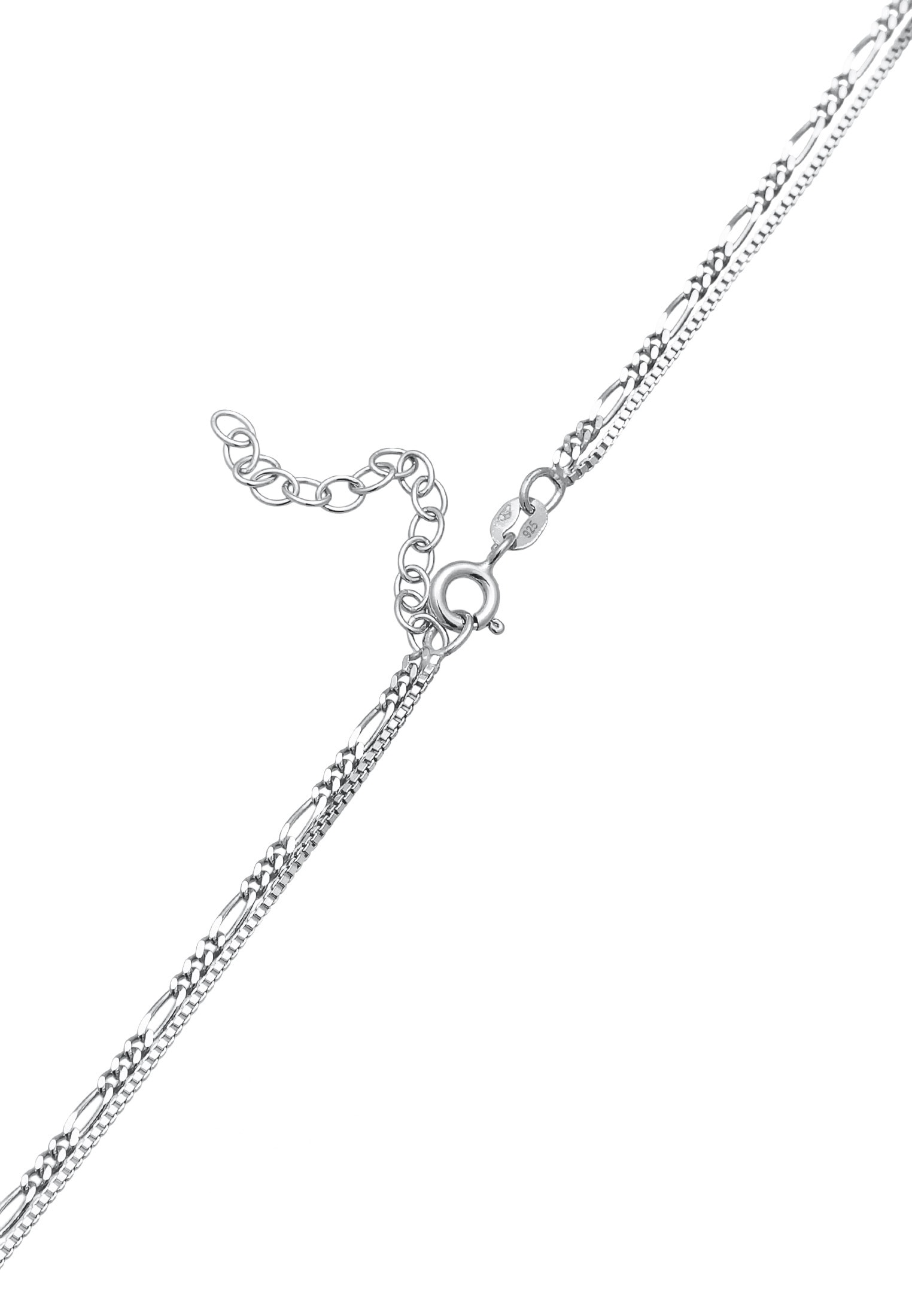 Elli Silberkette »Halskette Layer Choker Kreuz Filigran 925er Silber«