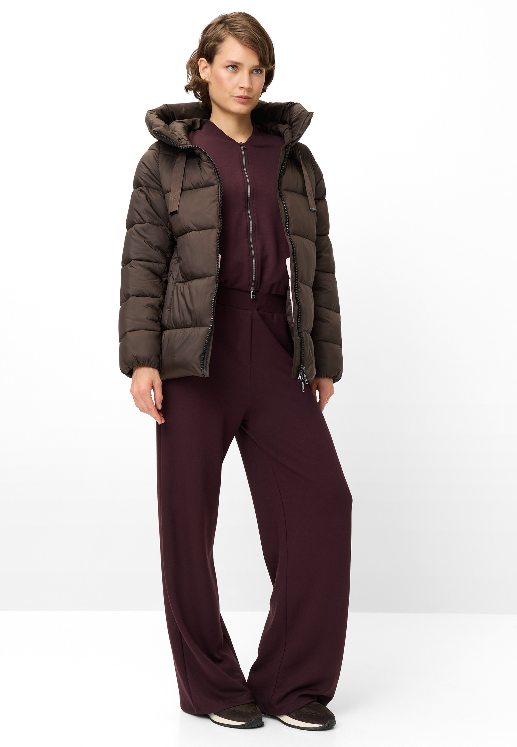 Fuchs Schmitt Steppjacke mit Kapuze Kapuze mit Kordelzug, Regular Fit