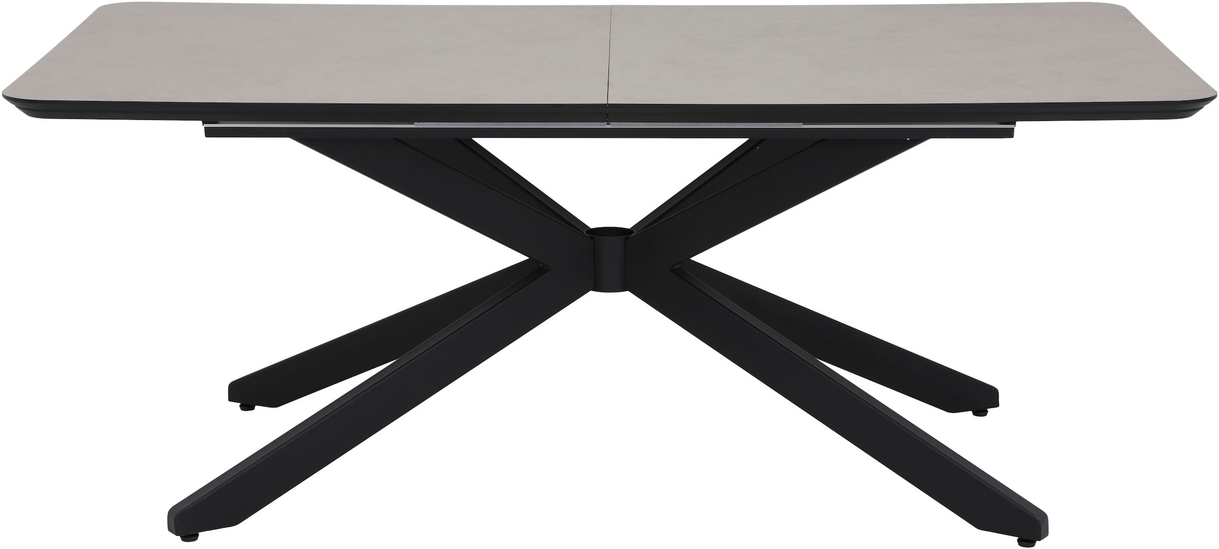 HELA Esstisch »ANCONA« 1 Stk. tlg. Synchronauszug, Butterflyfunktion, X-Gestell, Melamin, Schweizer Kante