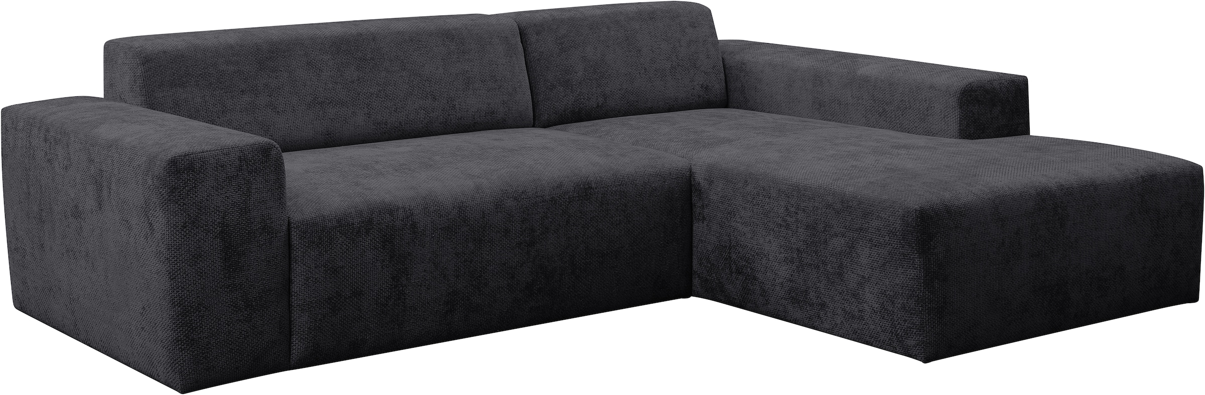 WERK2 Ecksofa »Zeus-L modern und zeitlos, Breite 253cm, bequemes Sofa«, Curvy Trend Ecksofa mit urbaner Optik